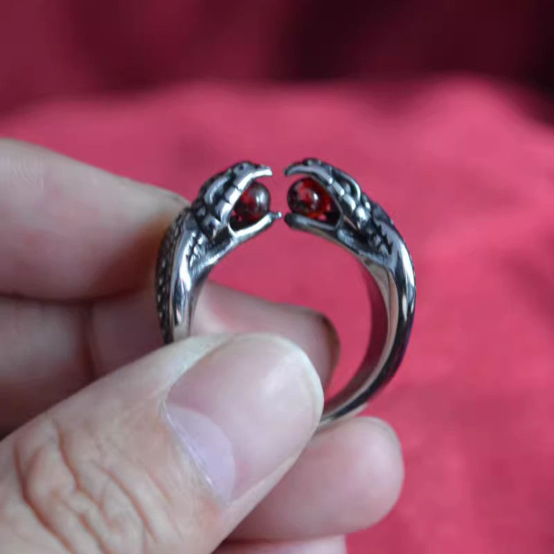 Jewelry Snake Jewelry Rings Open Size Chrome Ring (Size 7-13) Size ONE SIZE - 1 Thumbnail