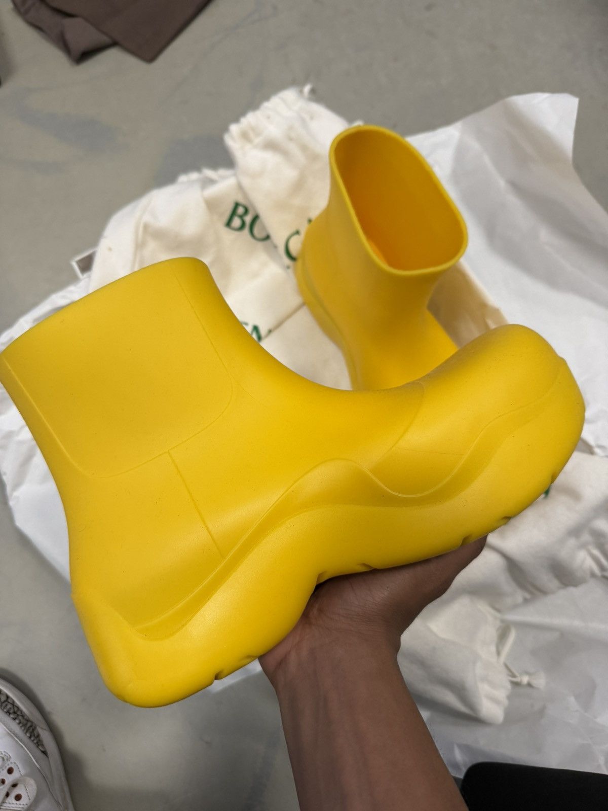 Bottega Veneta Bottega Puddle Boots Yellow Size US 10 / EU 43 - 9 Thumbnail