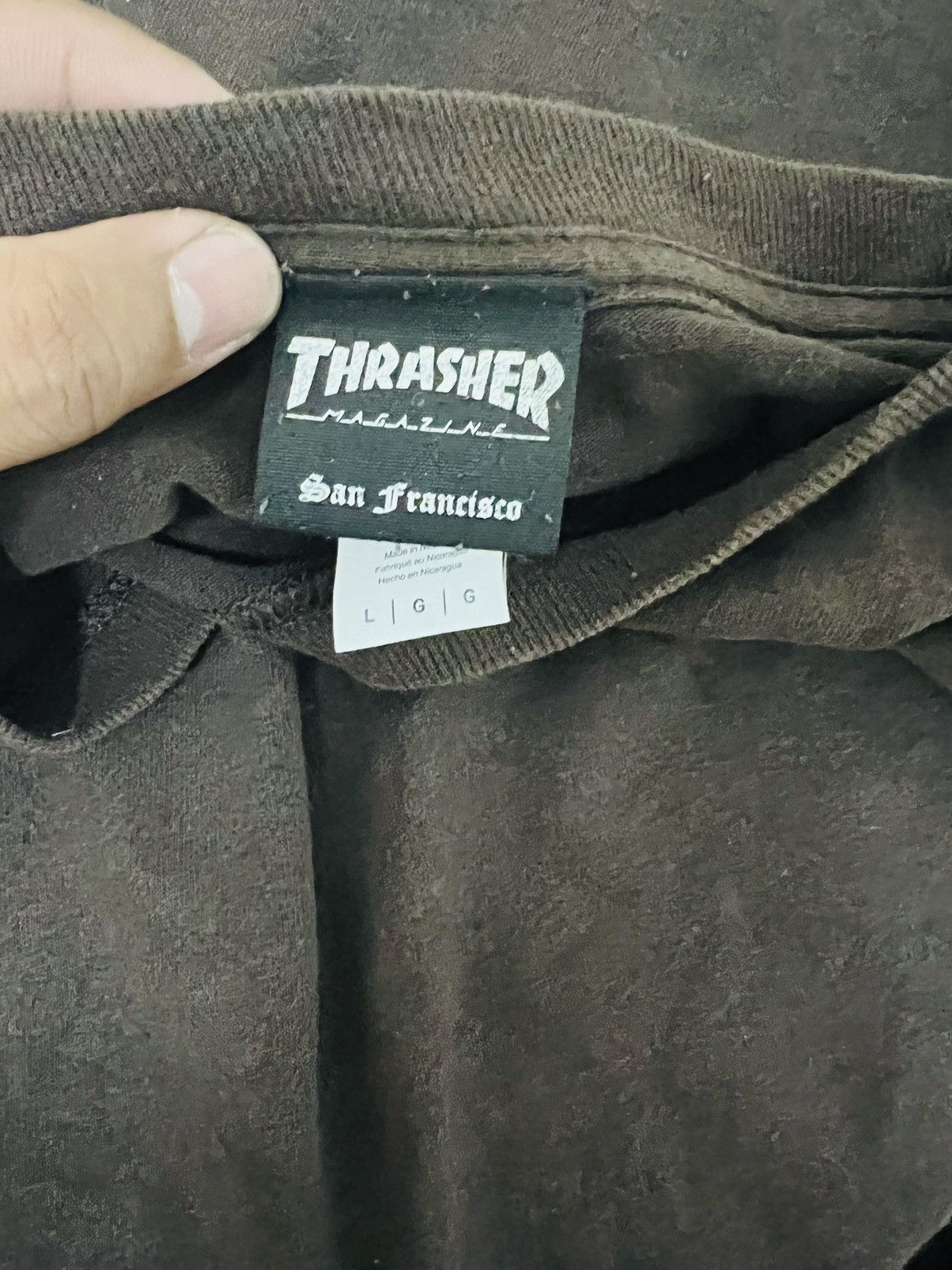 Thrasher × Vintage Vintage 90s THRASHER Magazine Skate Tee Size US L / EU 52-54 / 3 - 7 Thumbnail