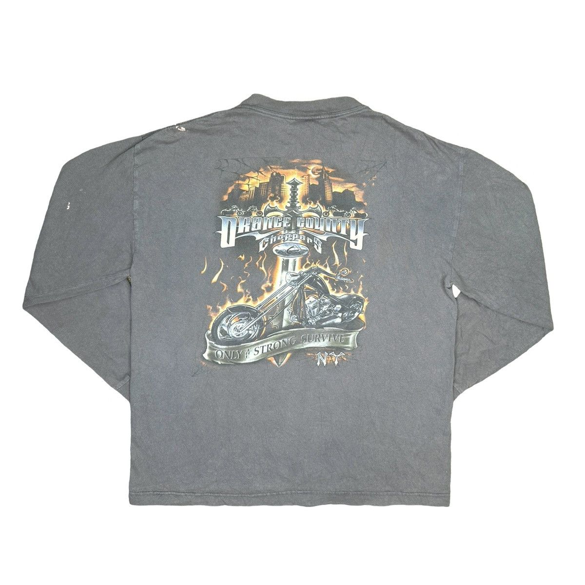 Vintage Vintage Y2K Orange County Choppers Long Sleeve Tee Size US L / EU 52-54 / 3 - 1 Thumbnail