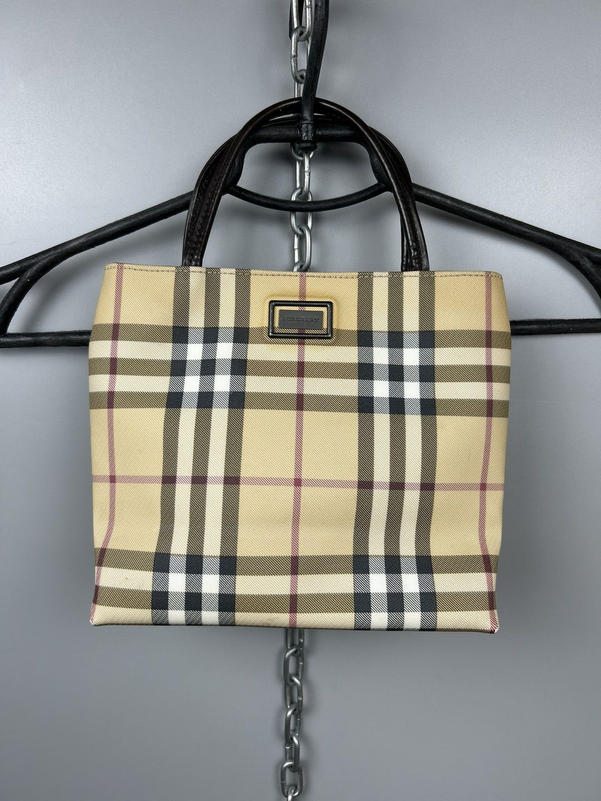 Burberry Burberry Nova Check Tote Bag Burberry London Size ONE SIZE - 1 Thumbnail