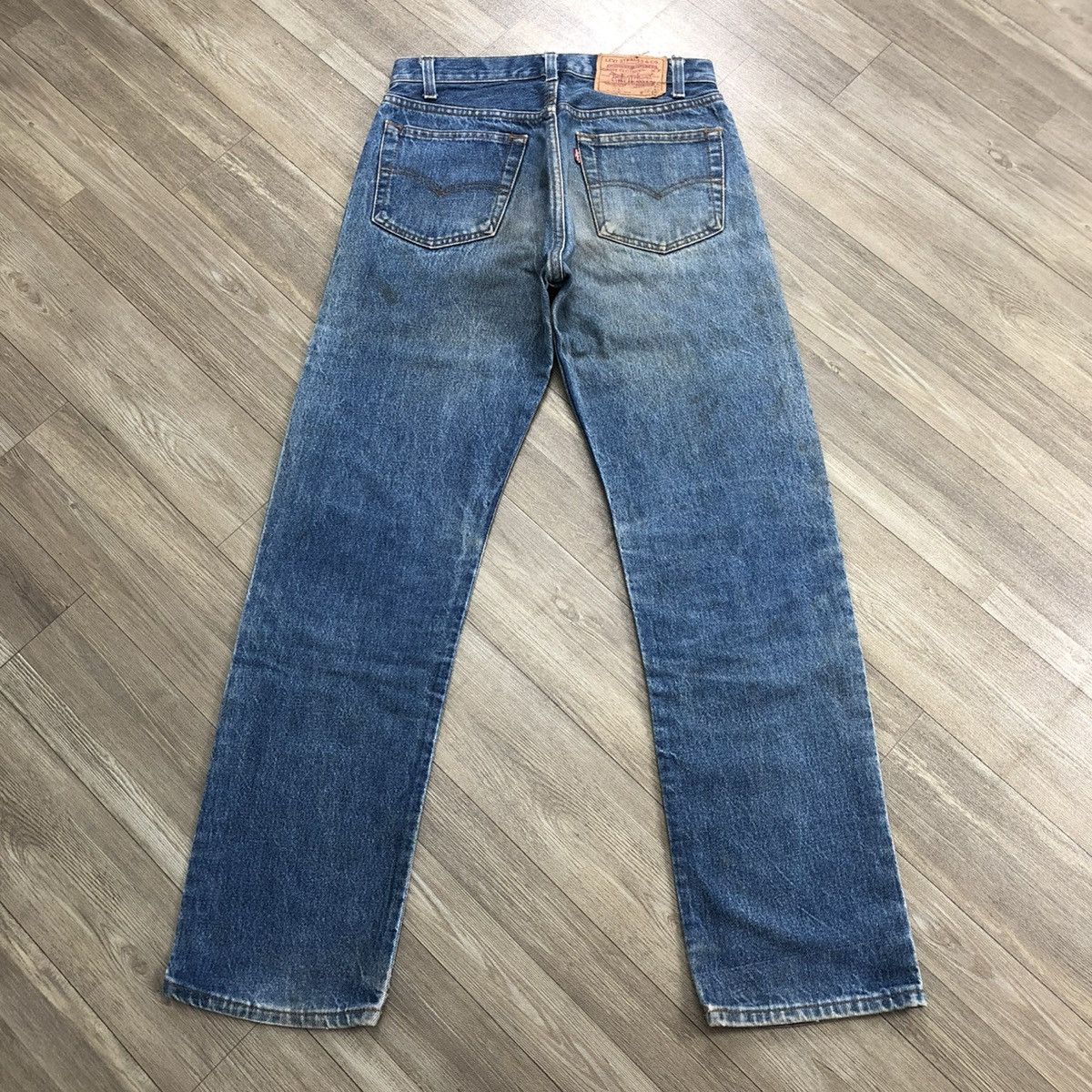 Levi's × Levi's Vintage Clothing 🇺🇸70’s Vintage Levis 501 29x32 Straight Leg Distressed Jeans Size US 29 - 25 Thumbnail