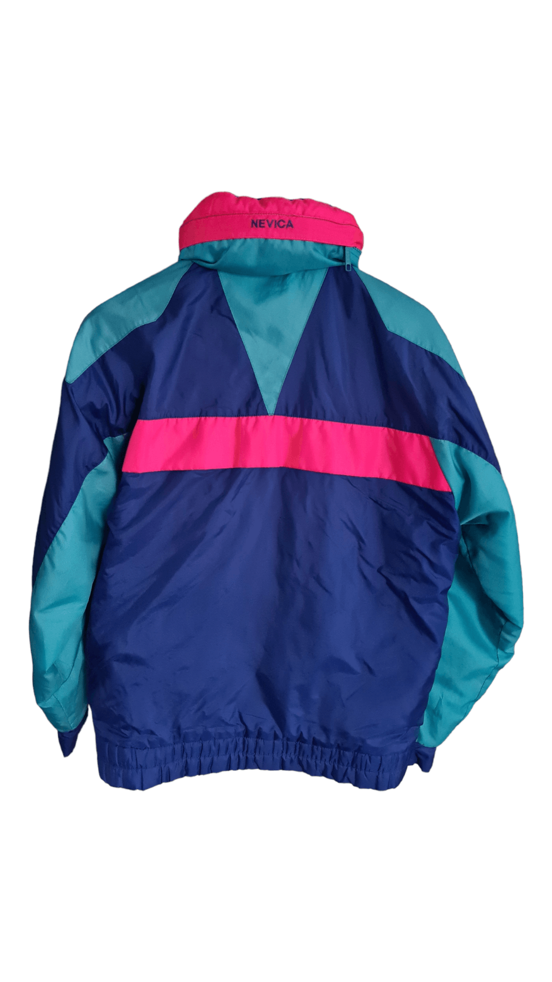 Nevica Vintage 80's Nevica Ski Blue Hooded Zip Jacket Size US M / EU 48-50 / 2 - 4 Thumbnail