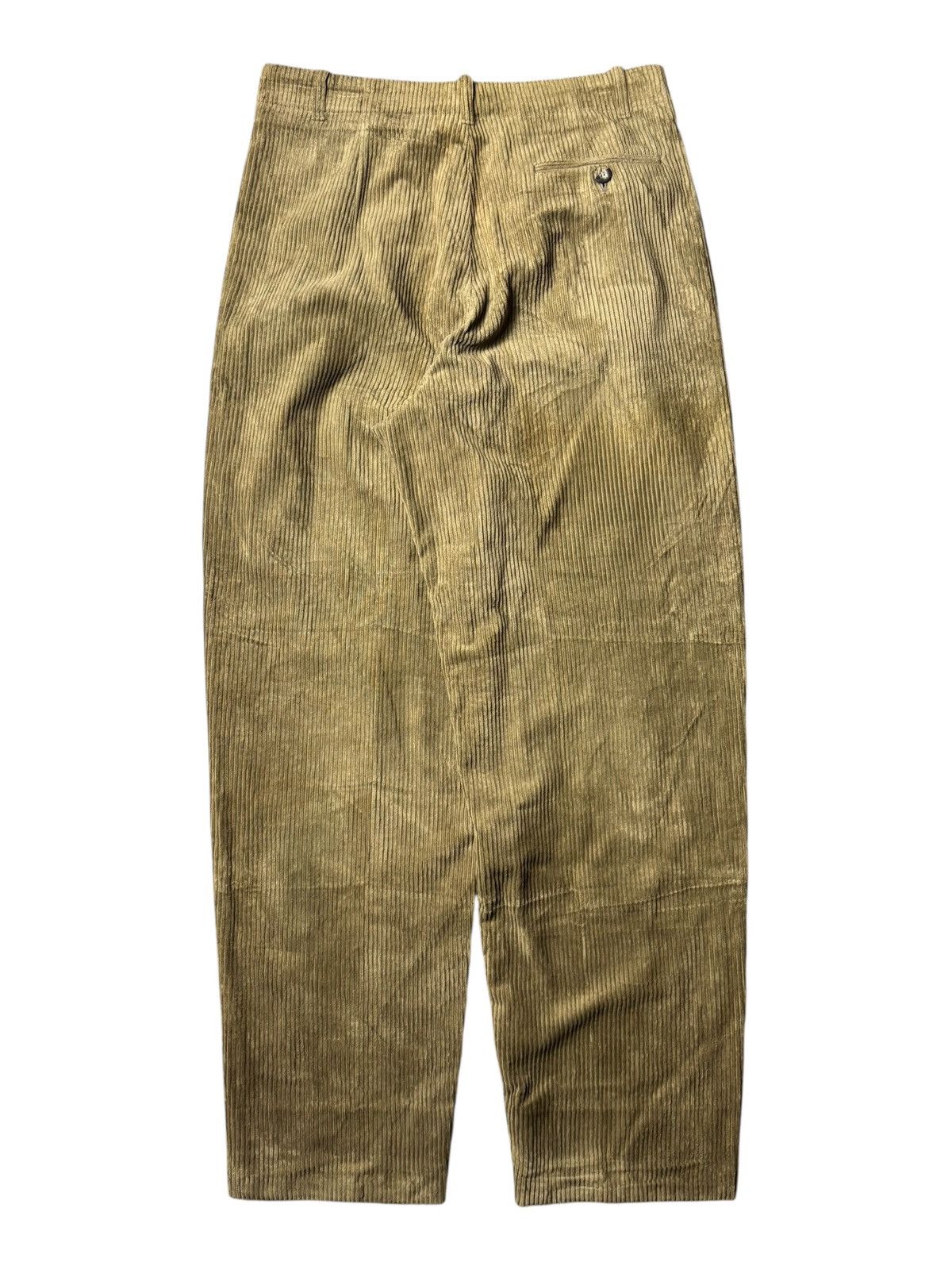 Emporio Armani 1990s Emporio Armani Corduroy Baggy Pants Size US 31 - 1 Thumbnail