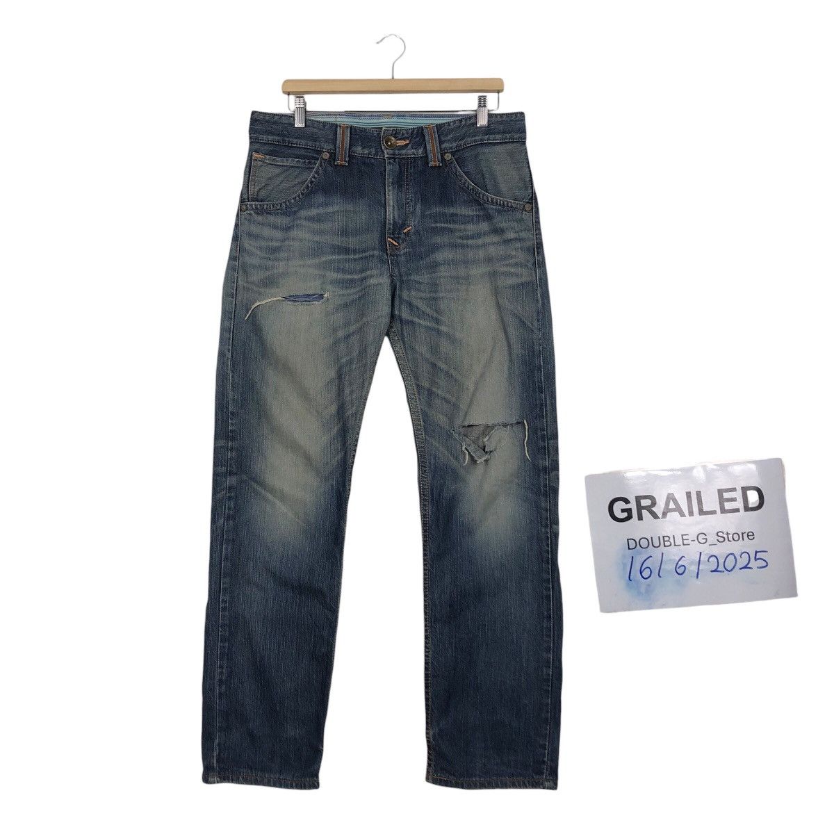 Japanese Brand 📌Exclusive Vintage Denim Jeans Edwin Punk Design IsseyMiyake Size US 32 / EU 48 - 1 Thumbnail