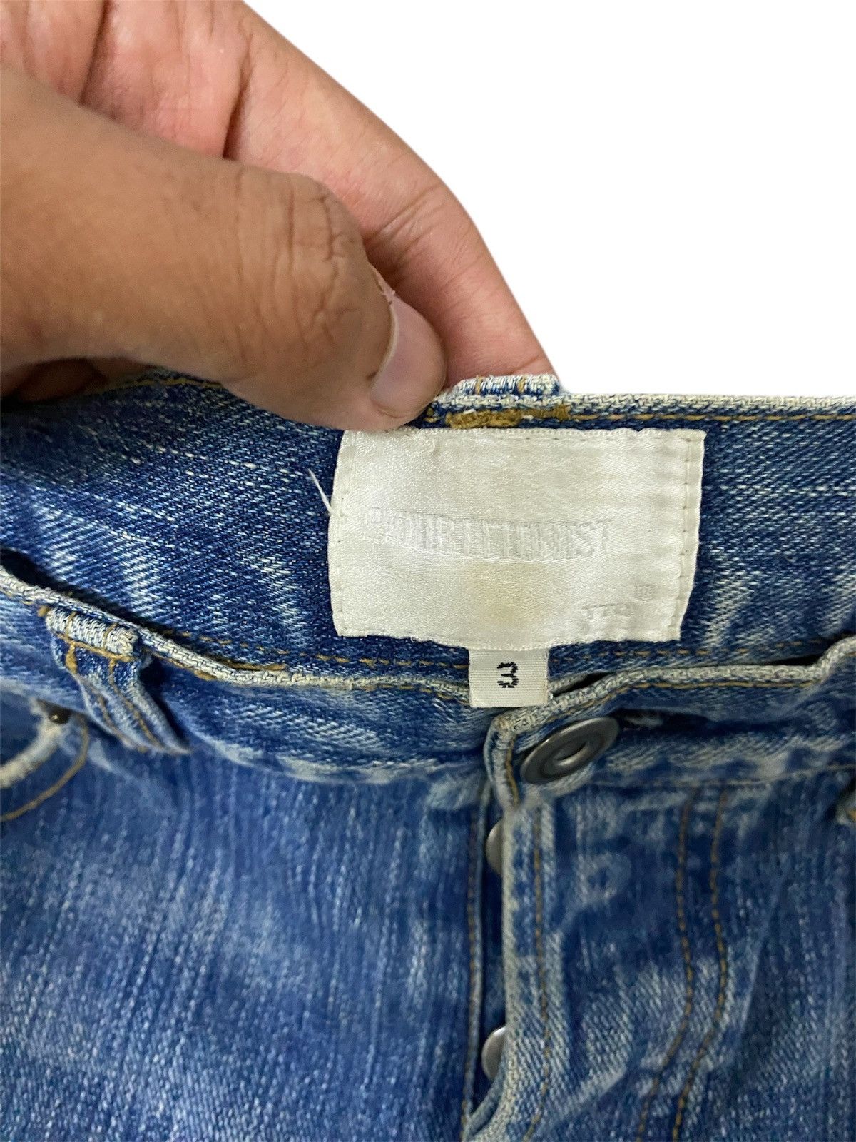 Japanese Brand Kapital Style Exhibitionist Patchwork Denim Jeans Size US 34 / EU 50 - 2 Thumbnail
