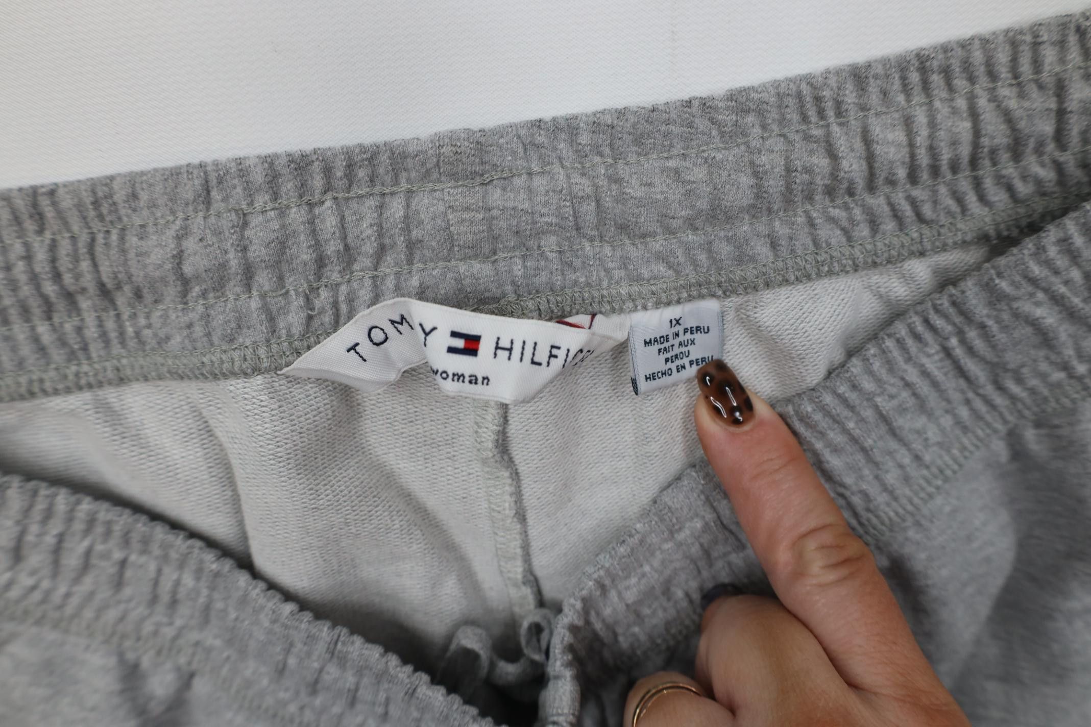 Tommy Hilfiger Vintage 90s Y2K Tommy Hilfiger Wide Leg Sweatpants Gray Size 34" / US 12 / IT 48 - 6 Thumbnail