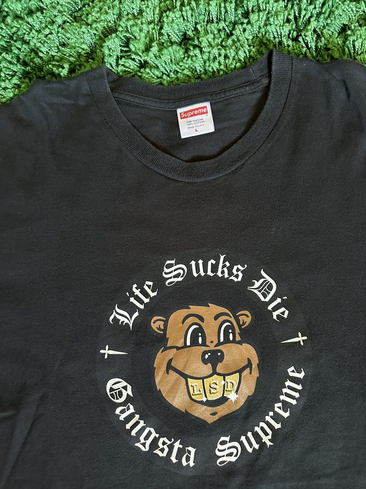 Supreme Supreme FW18 Life Sucks Die Tee Black Size US L / EU 52-54 / 3 - 3 Thumbnail