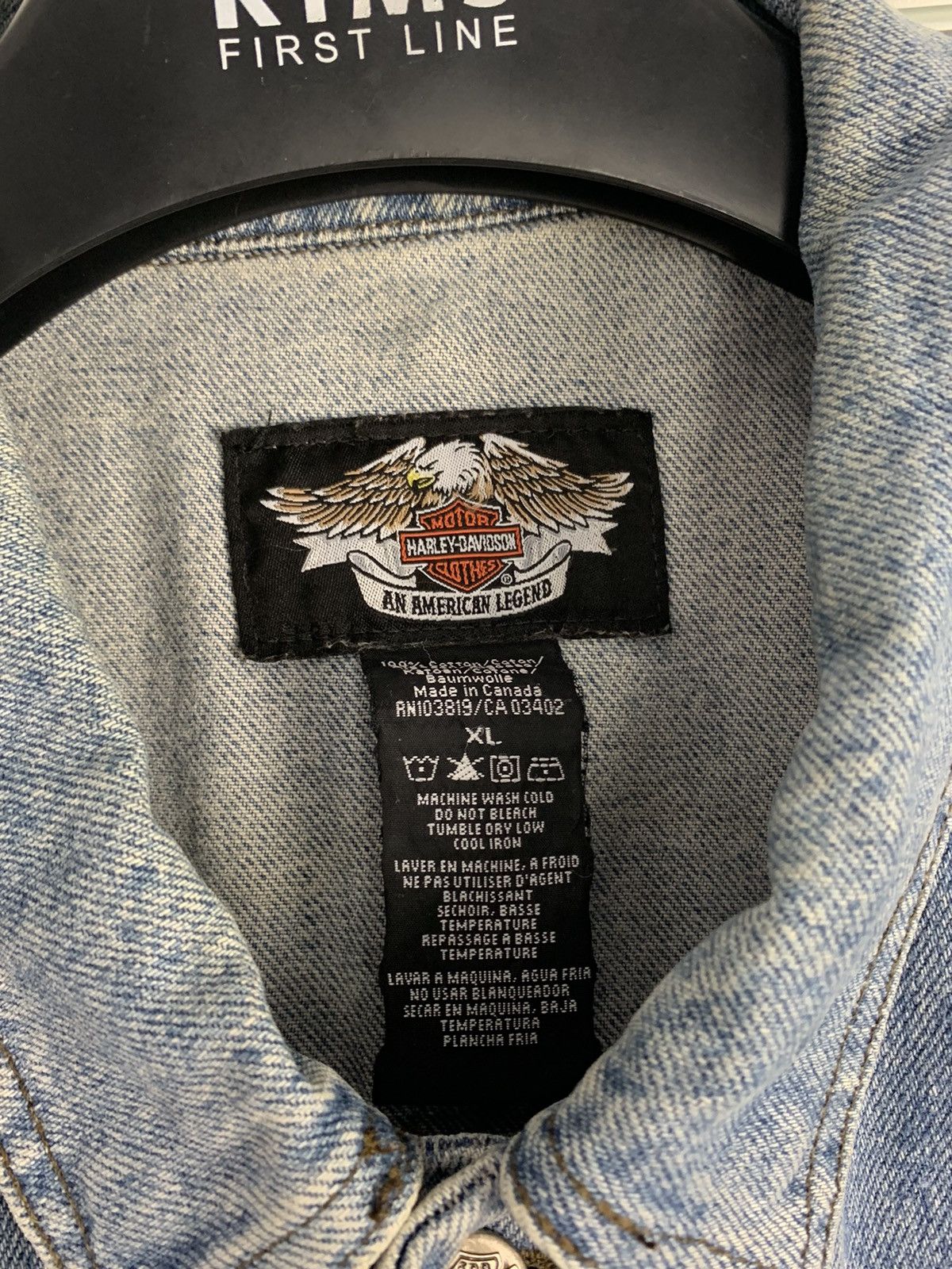 Harley Davidson Harley Davidson Denim Vest Racing Moto Vest Biker logo Size US XL / EU 56 / 4 - 6 Thumbnail