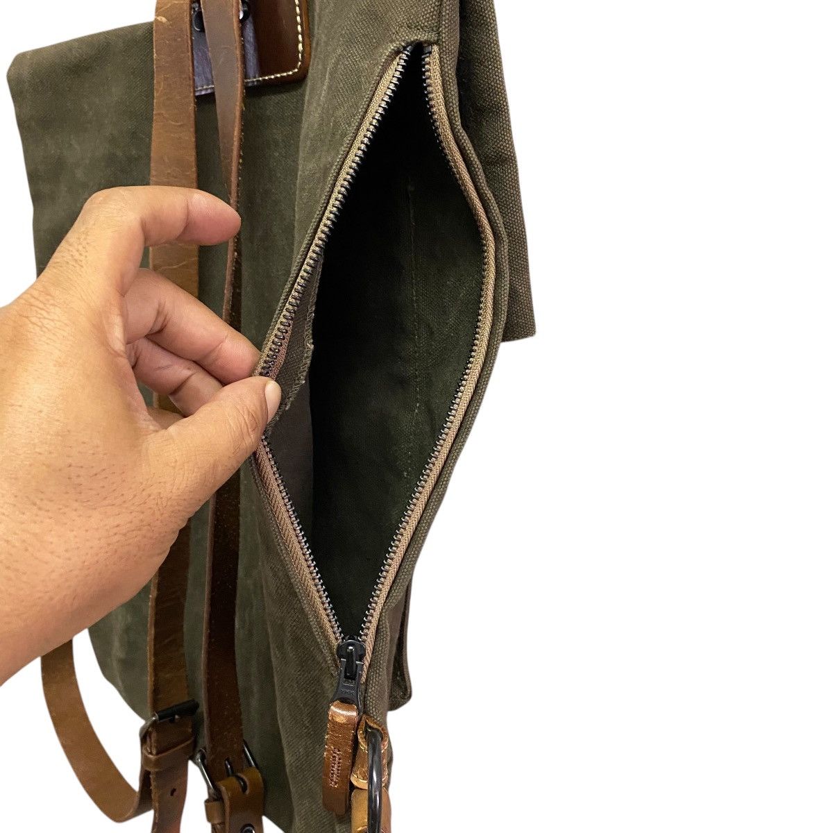 Designer × Japanese Brand × Vintage Baggy Port Backpack Heavy Canvas Size ONE SIZE - 5 Thumbnail