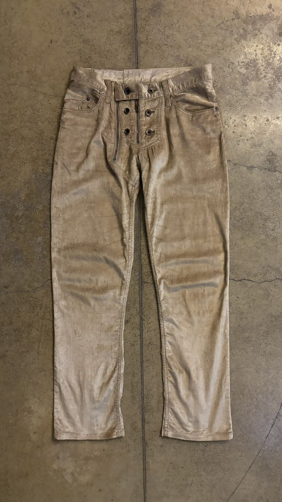 Le Grande Bleu (L.G.B.) lgb biker scull corduroy pants Size US 29 - 1 Thumbnail
