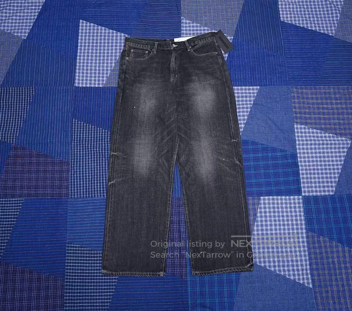 Neighborhood neighborhood washed denim wide pants. Size US 44 / EU 60 - 1 Thumbnail