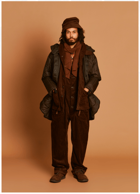 Engineered Garments Brown 8 Wale Cotton Corduroy Waders / Overalls, FW21 Size US 32 / EU 48 - 8 Thumbnail