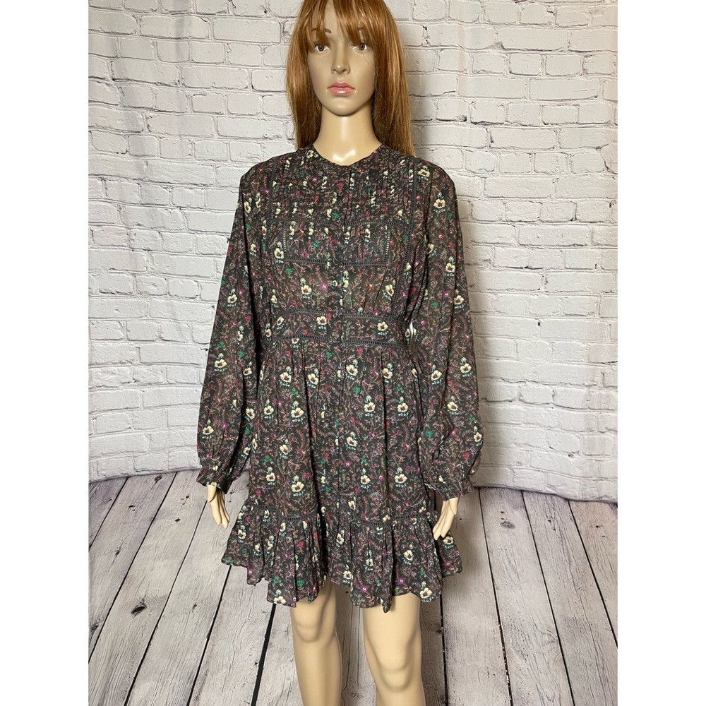 Joie NWT New $348 Joie Charmesse Cotton Printed Mini Dress 6 | Grailed