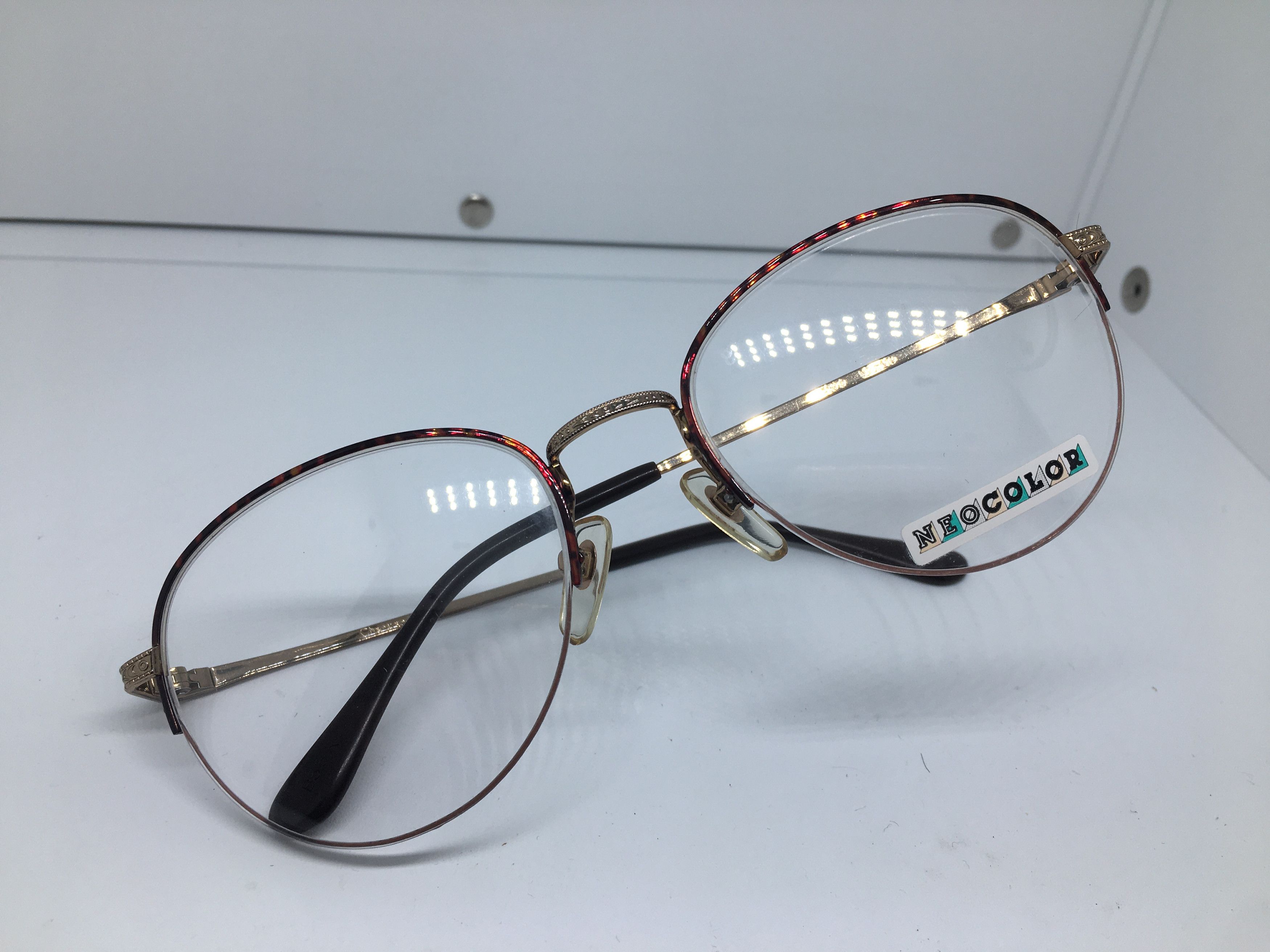 Vintage Vintage Charmant 722 Half Rim RX Eyeglasses Frame Size ONE SIZE - 7 Thumbnail
