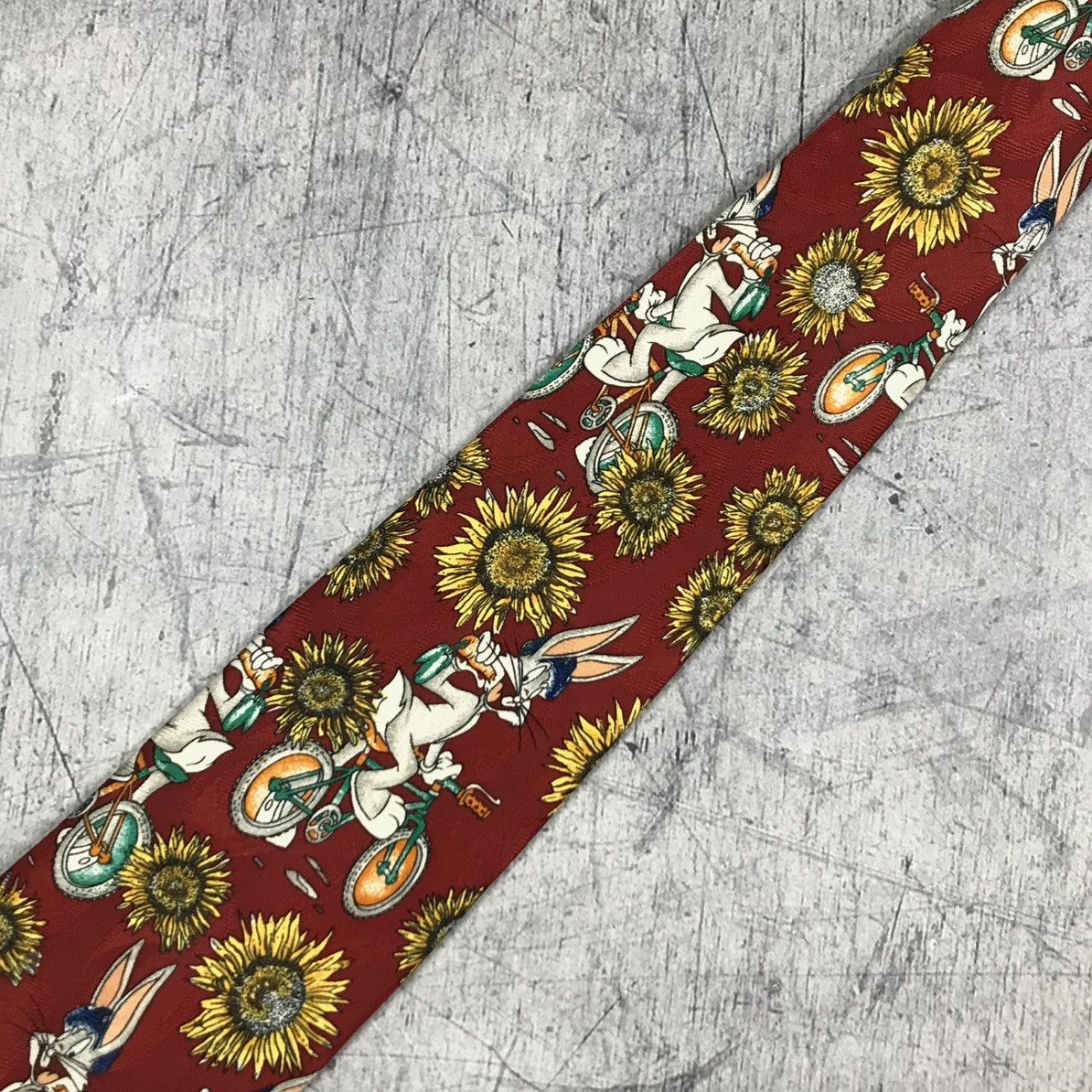 Warner Bros Vintage 1995 Bugs Bunny Looney Tunes Tie Size ONE SIZE - 6 Thumbnail
