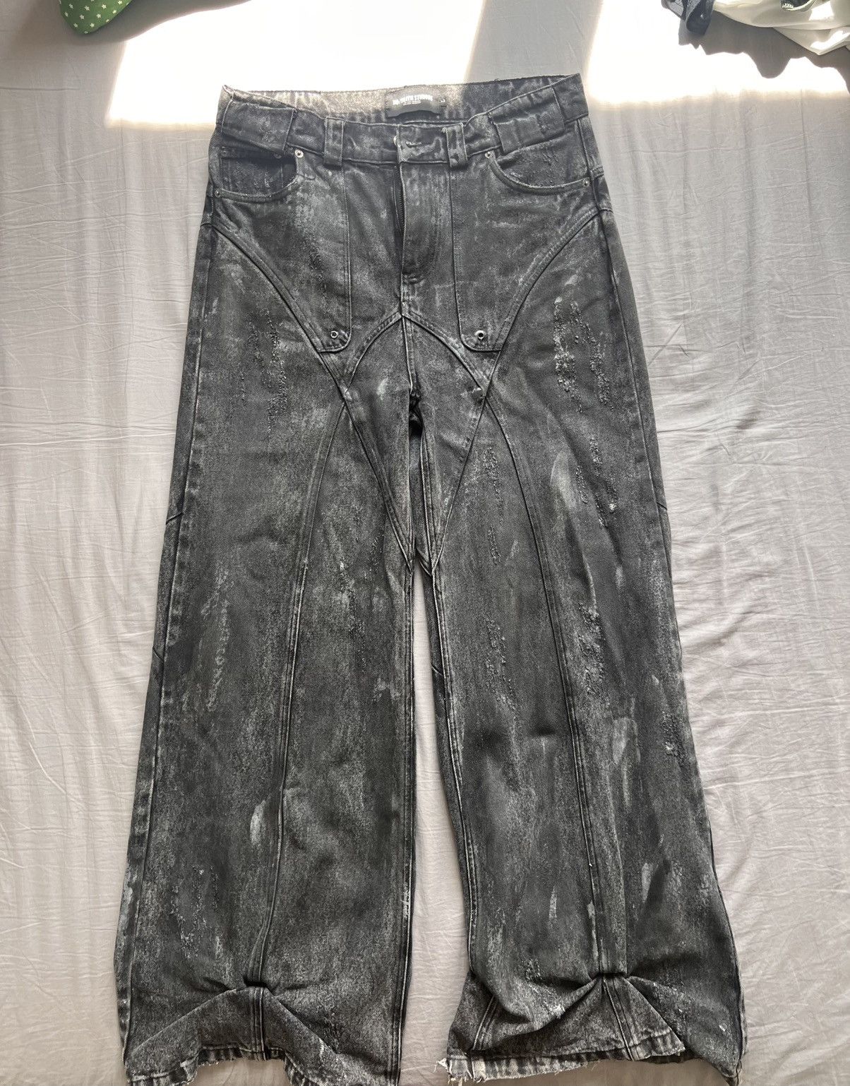 Nofaithstudio black artisanal dune denim