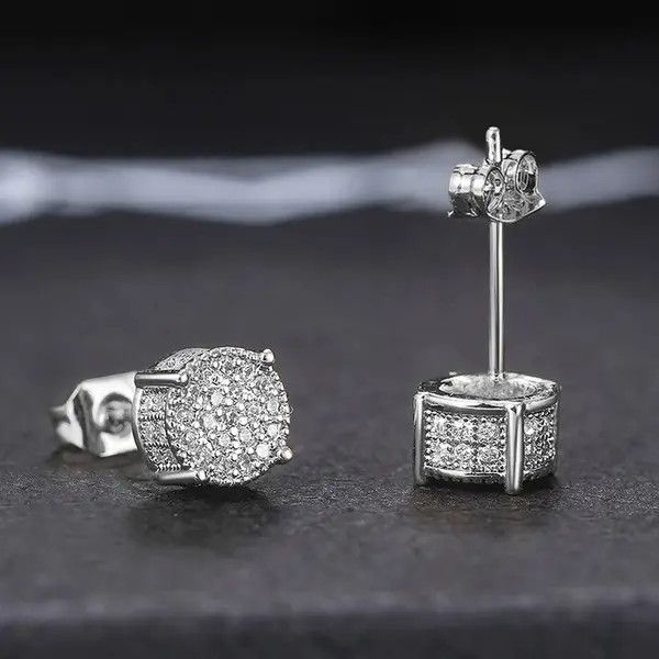 Jewelry Koizumi x azawa White CZ Silver Color Earring Size ONE SIZE - 2 Thumbnail