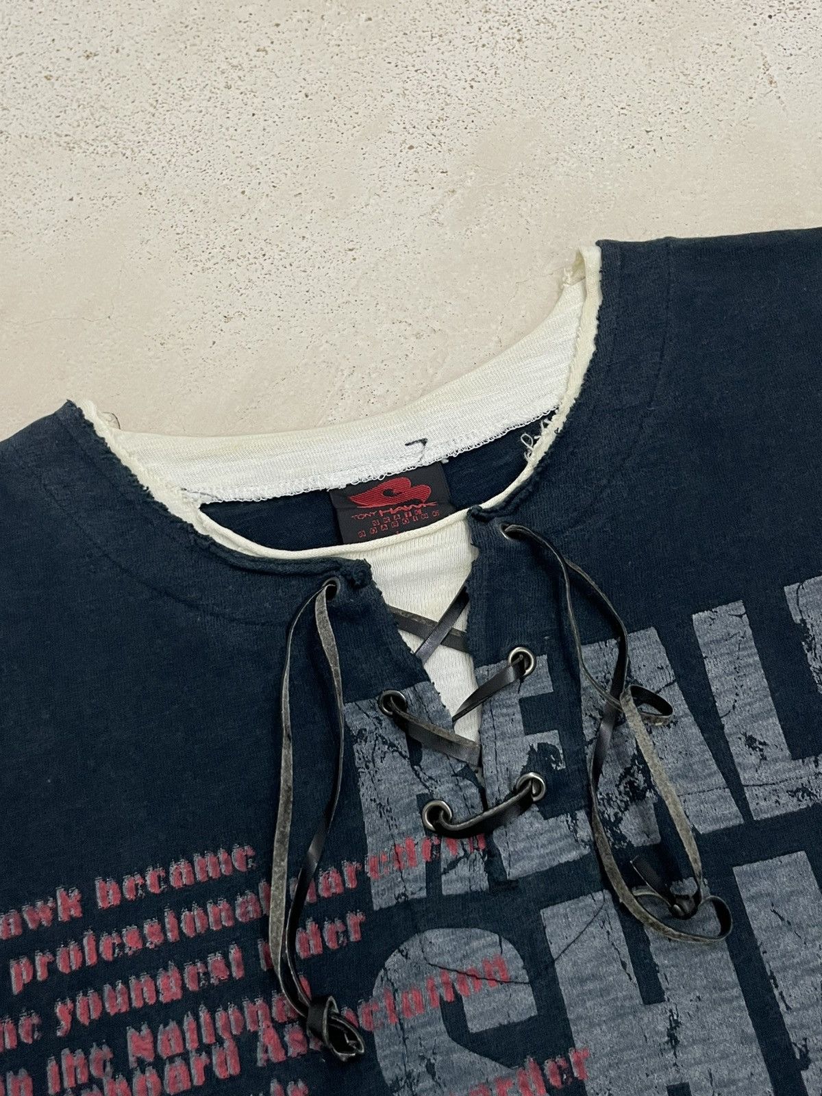 Tony Hawk × Vintage Vintage Tony Hawk Y2K Skate Scene Wording Layered Tee Size US L / EU 52-54 / 3 - 9 Thumbnail