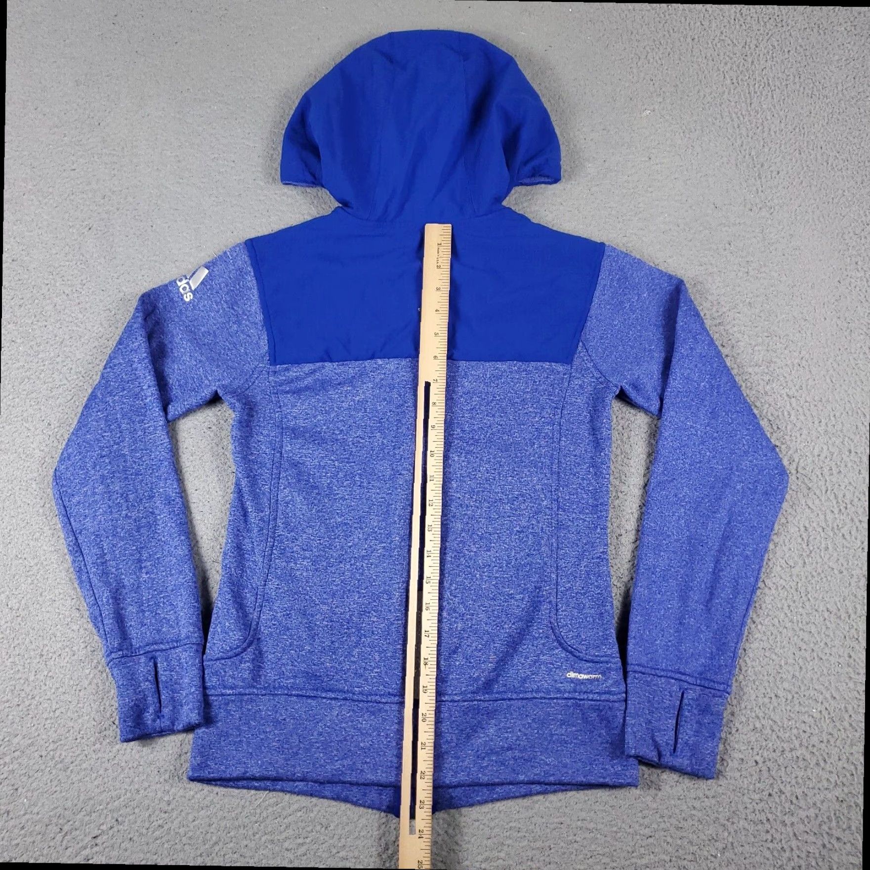 Adidas Adidas Womens Small Blue Full Zip Hoodie Size S / US 4 / IT 40 - 7 Thumbnail