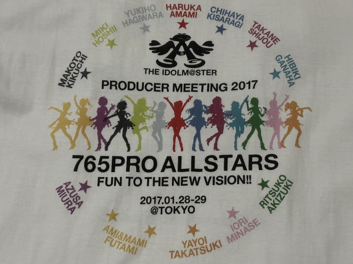 Band Tees × Japanese Brand 🎤🎶 THE IDOLM@STER Producer Meeting 2️⃣0️⃣1️⃣7️⃣ Tshirt 🎶🎤 Size US L / EU 52-54 / 3 - 2 Thumbnail
