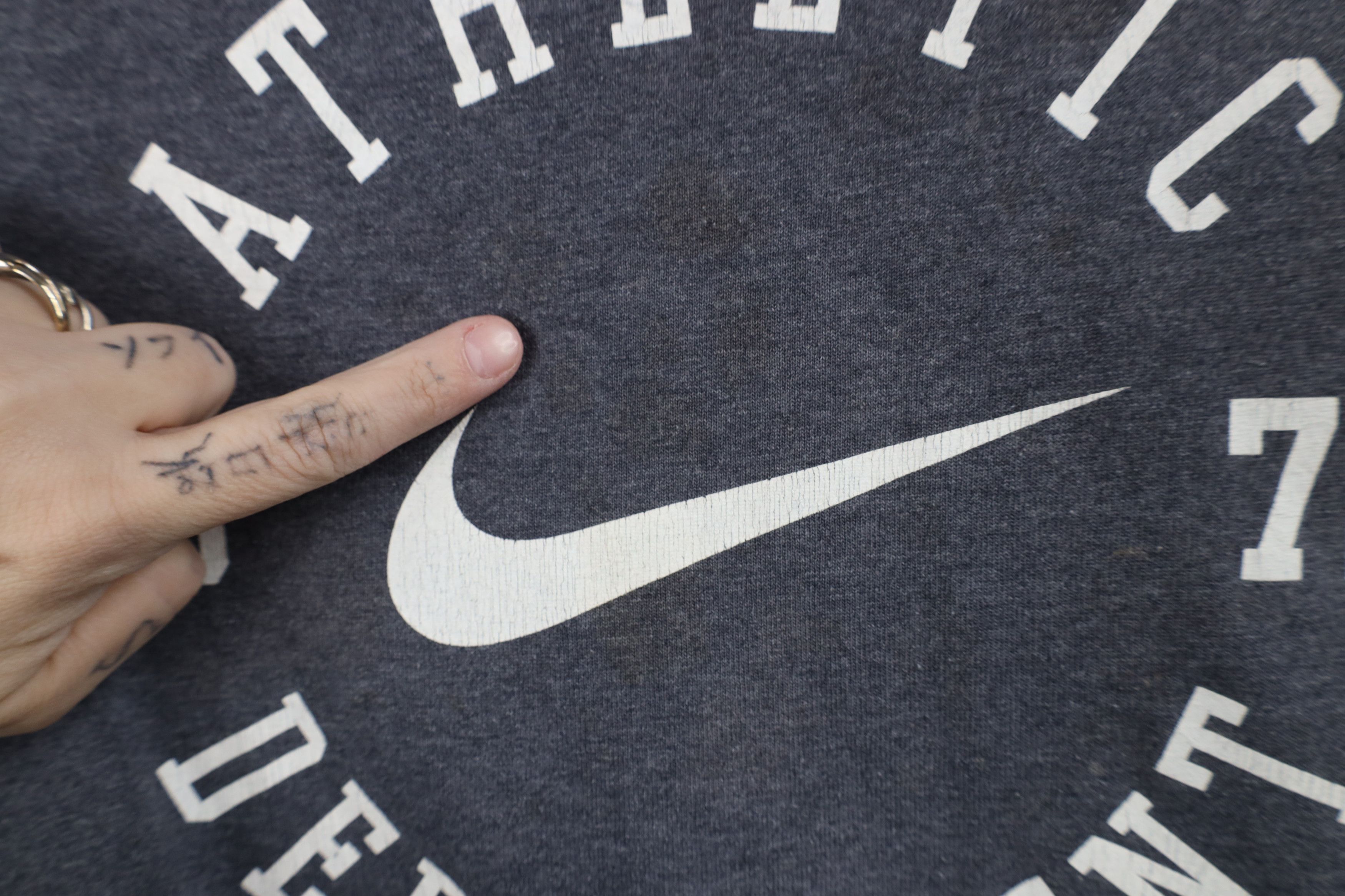 Nike Y2K Nike Sportswear Travis Scott Center Swoosh T-Shirt Gray Size US XXL / EU 58 / 5 - 5 Thumbnail