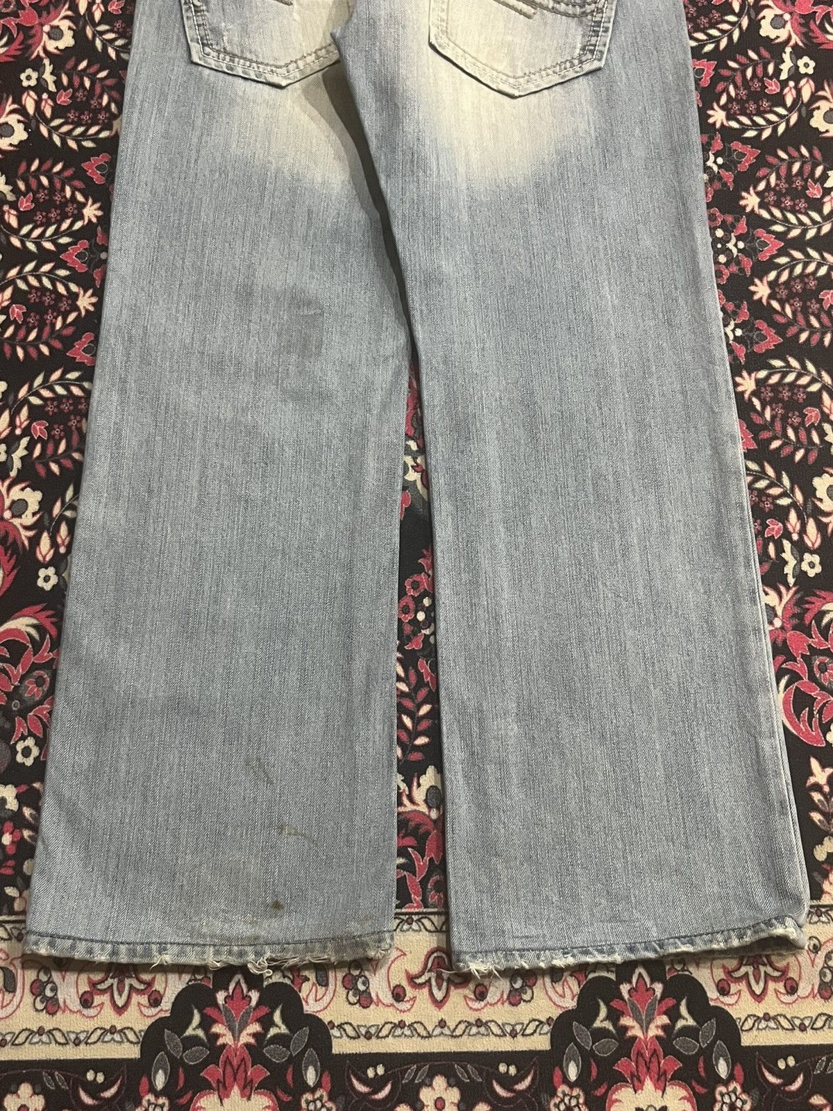 Japanese Brand Japanese Brand Shame Jeans Sashiko Patch Stitch Light Denim Size US 30 / EU 46 - 10 Thumbnail