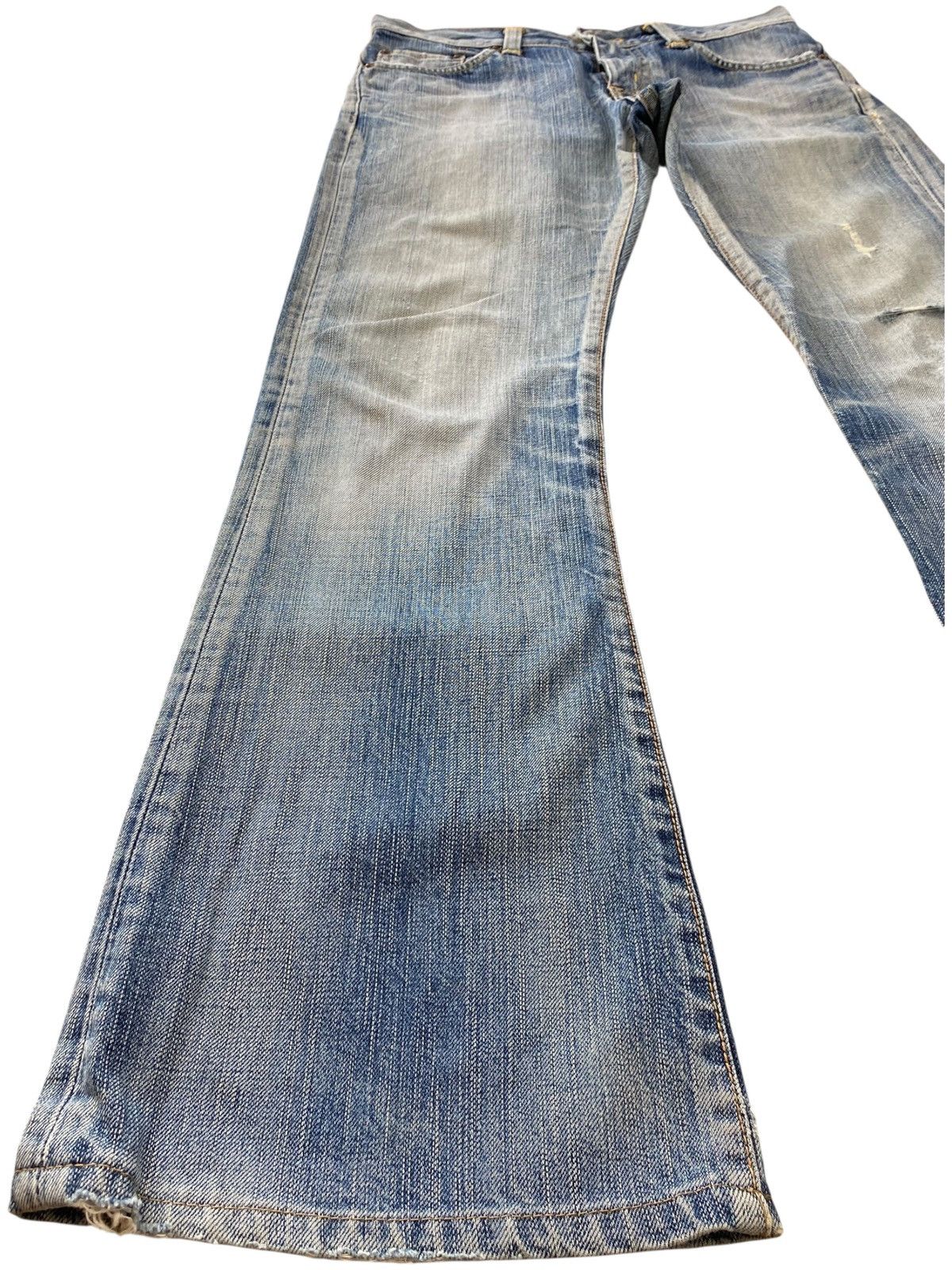 Edwin Edwin Brand Acid Blue Wash Ripped Style Jeans Size US 30 / EU 46 - 5 Thumbnail