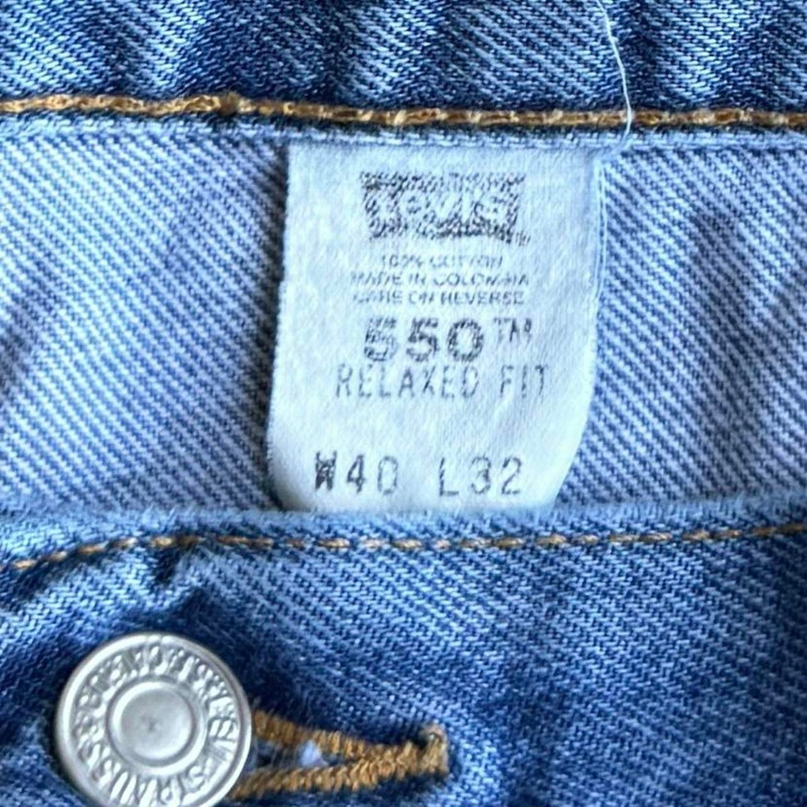 Levi's × Levi's Vintage Clothing × Vintage Vintage Y2K Levi’s 550 Relaxed Fit Streetwear Denim Jeans Size US 38 / EU 54 - 4 Thumbnail