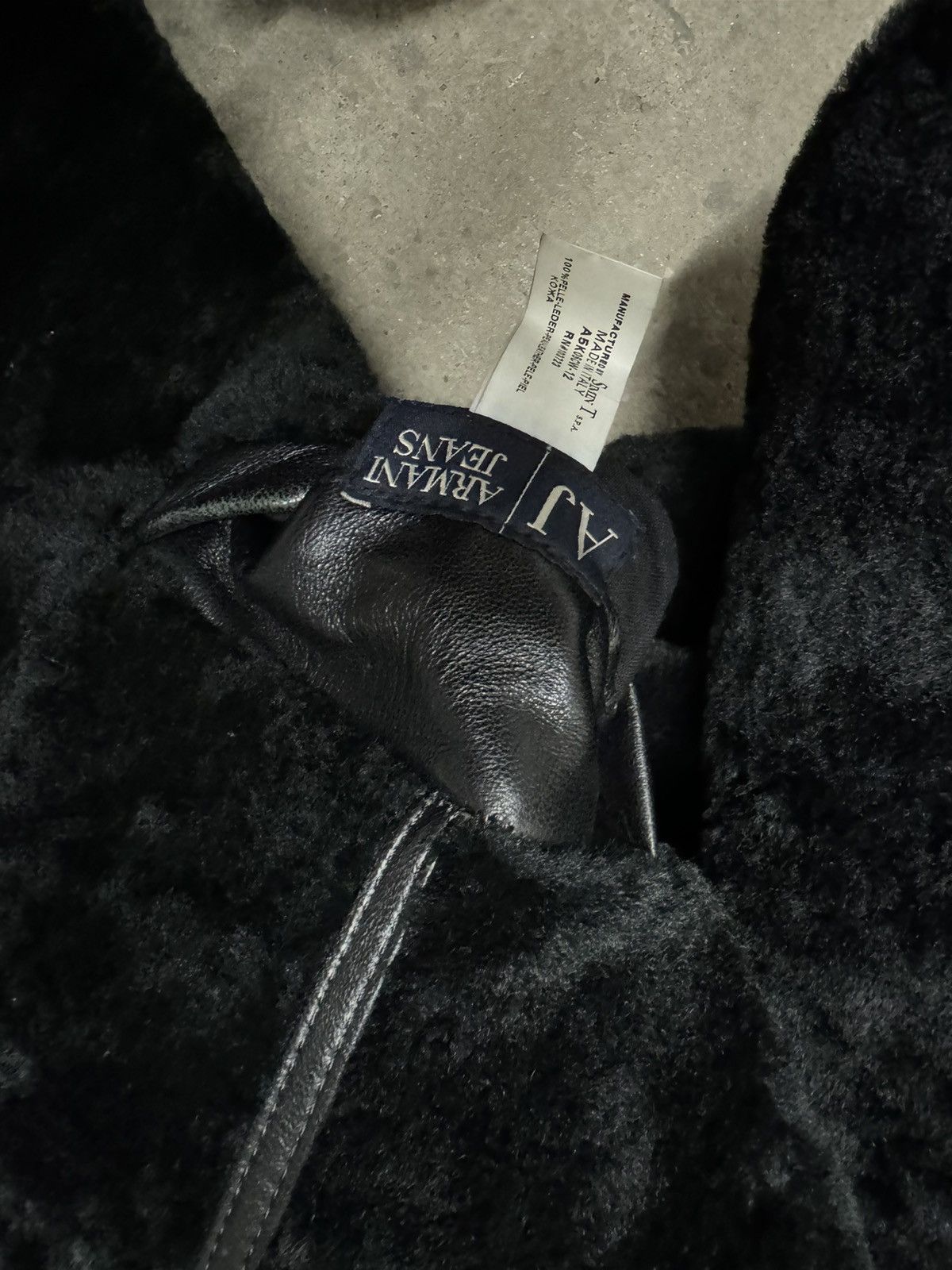 Armani × Emporio Armani × Giorgio Armani Armani Leather Black Fur Trench Jacket Size M / US 6-8 / IT 42-44 - 9 Thumbnail