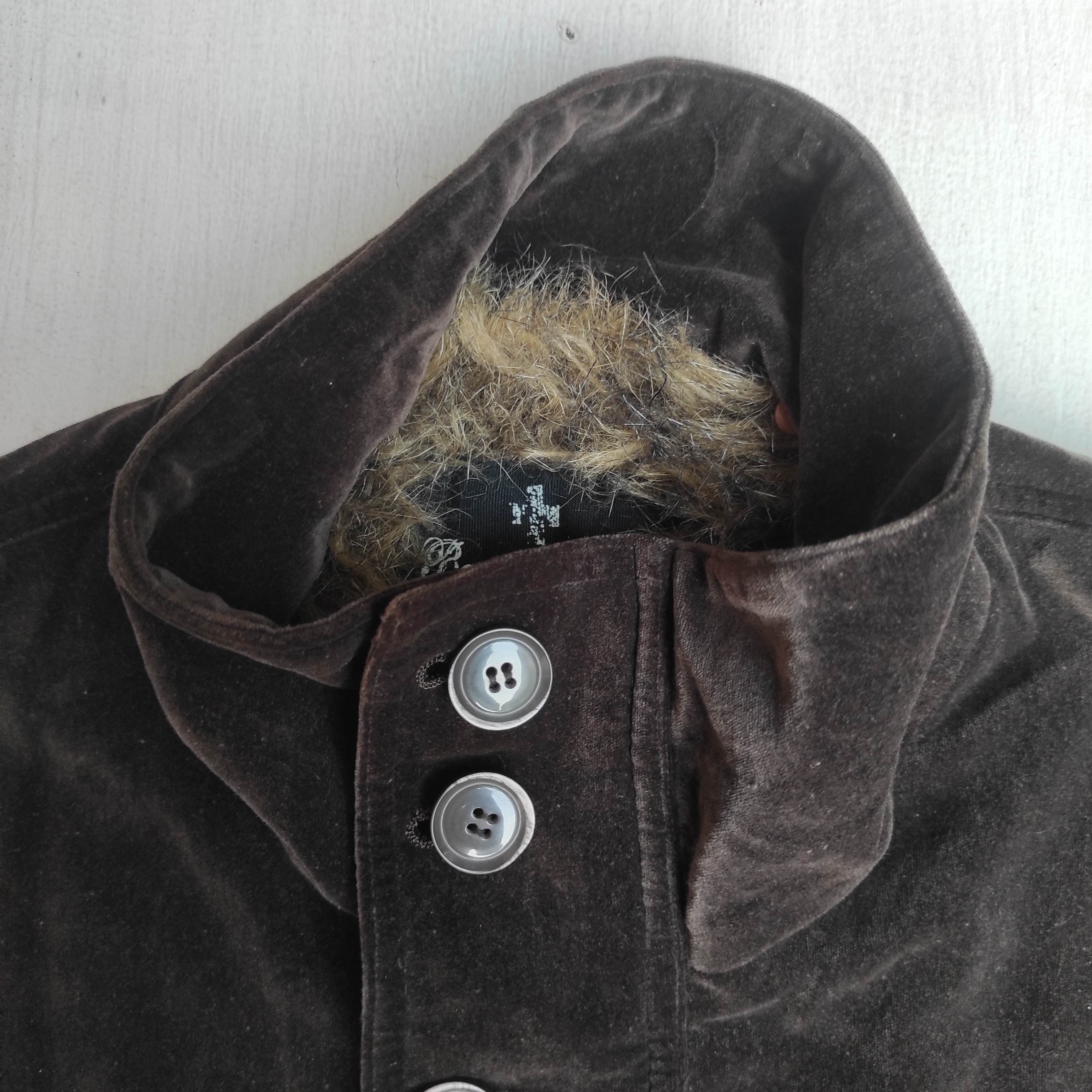 14th Addiction Bernings Sho Faux Fur Shearling Bondage Velvet Jacket Size US M / EU 48-50 / 2 - 12 Thumbnail