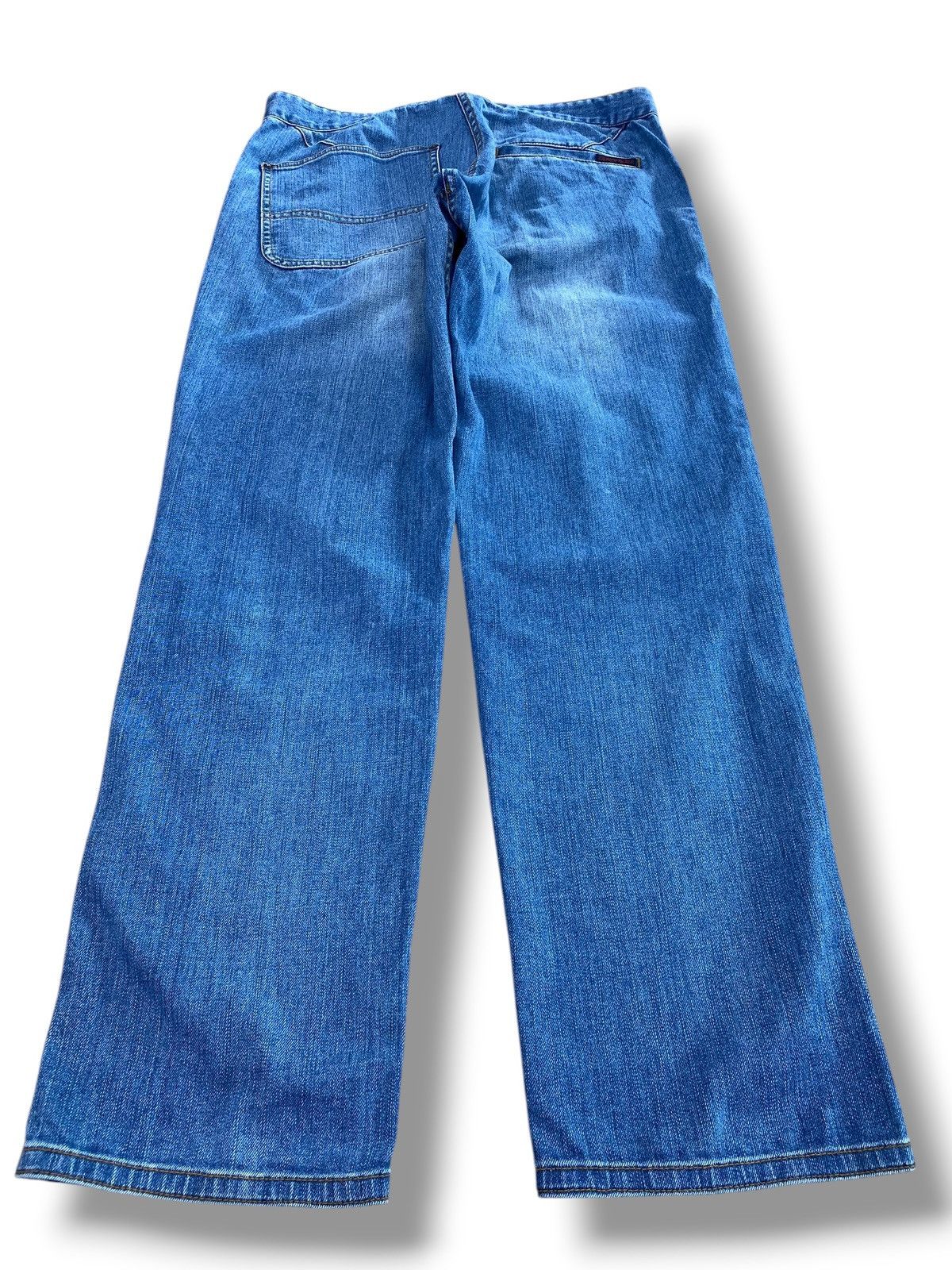 Gramicci Gramicci Faded Wash Whiskered Style Wide Leg Denim Pants Size US 32 / EU 48 - 3 Thumbnail