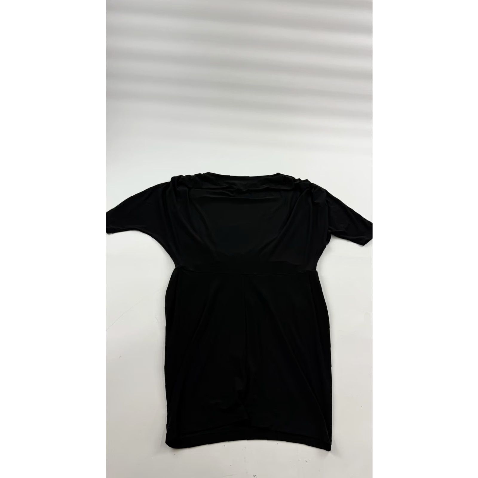 Badgley Mischka Mark + James by Badgley Mischka Dress Womens Medium Black Dolman V-Neck Stretch Size M / US 6-8 / IT 42-44 - 7 Thumbnail