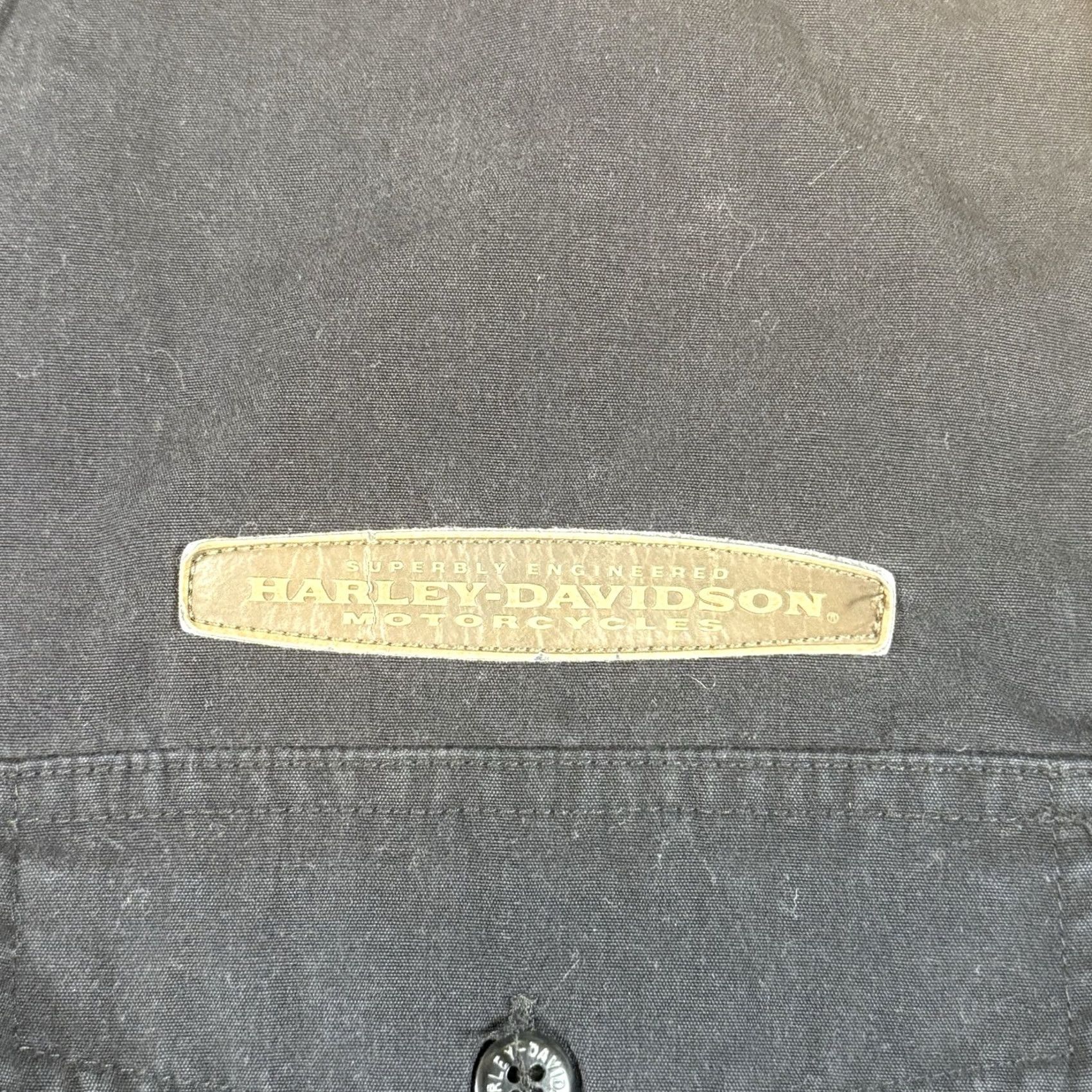 Harley Davidson VINTAGE Harley-Davidson Button-Up Shirt Mens M Leather Embroidery Black Long Sleeve Button Shirt Mens Medium Leather Embroidery Harley-Davidson Shirt Size US M / EU 48-50 / 2 - 3 Thumbnail