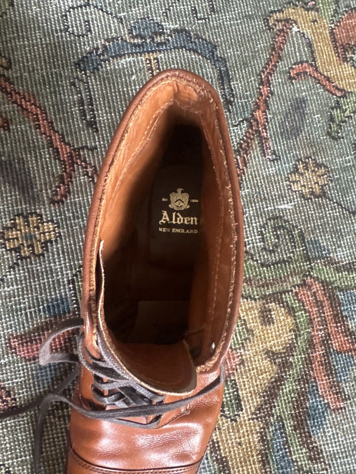 Alden Alden 3914 Straight Tip Boots Furnished Calf- rare! Size US 9 / EU 42 - 4 Thumbnail