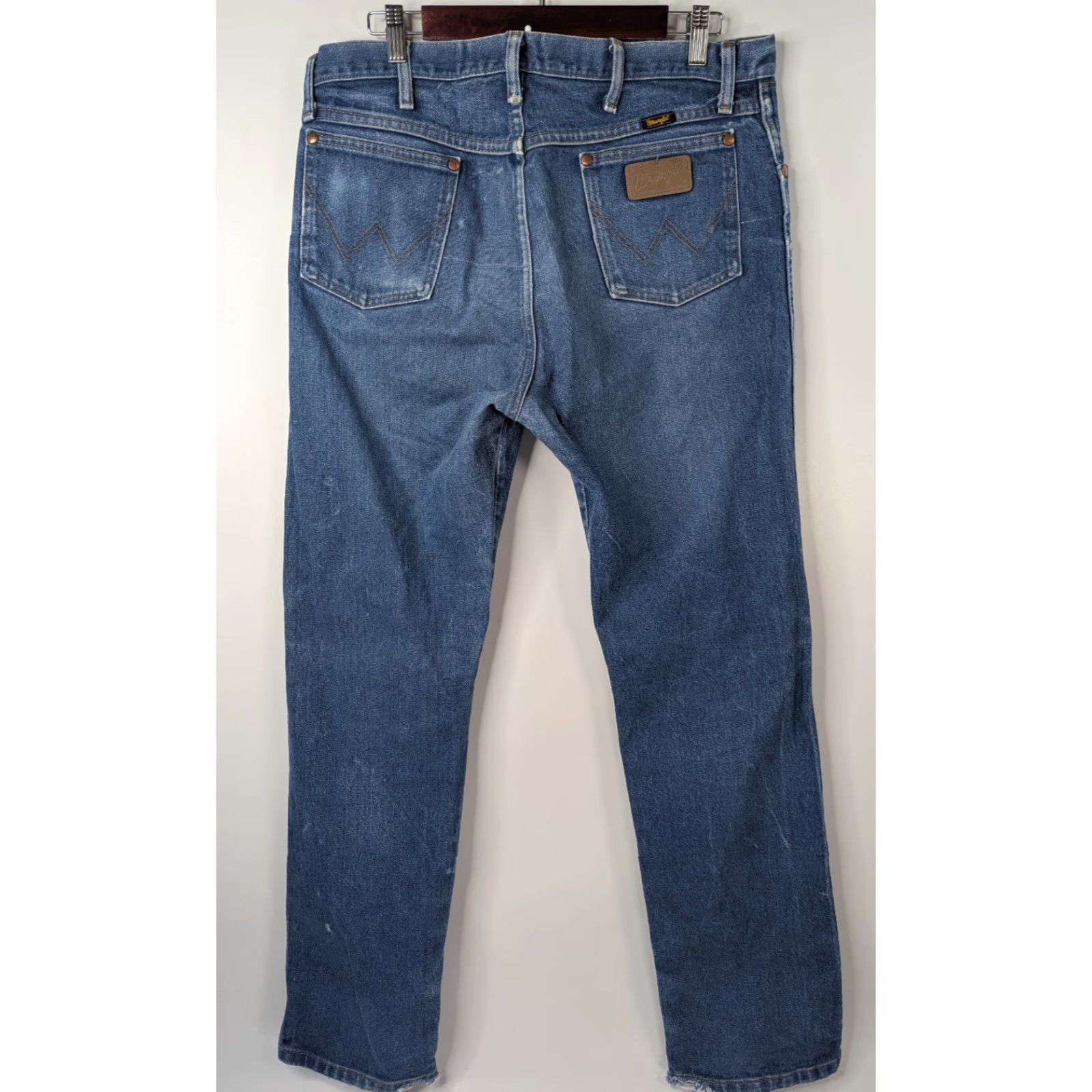 Wrangler VINTAGE Wrangler Jeans Men's 36x34 Cowboy Cut Bootcut Western 13MWZ Workwear Distressed Size US 36 / EU 52 - 2 Thumbnail