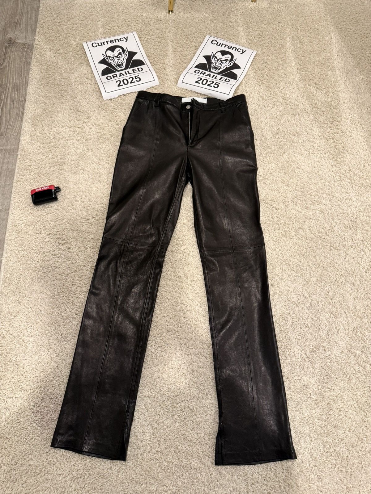 Iro IRO Paris Lamb Leather Boot Cut Pants Size US 30 / EU 46 - 1 Thumbnail