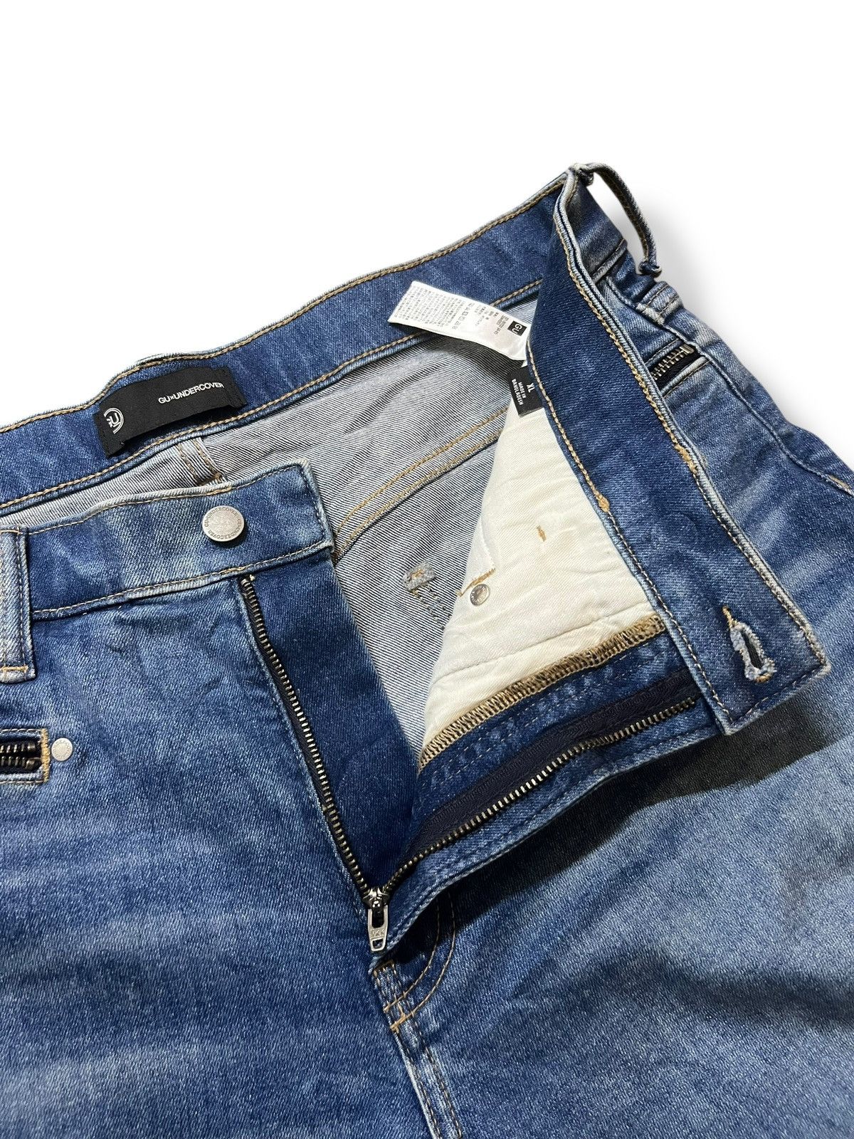 GU × Undercover GU x Undercover Kosmik Noise Jeans - Straight Stretch Jeans Size US 36 / EU 52 - 8 Thumbnail