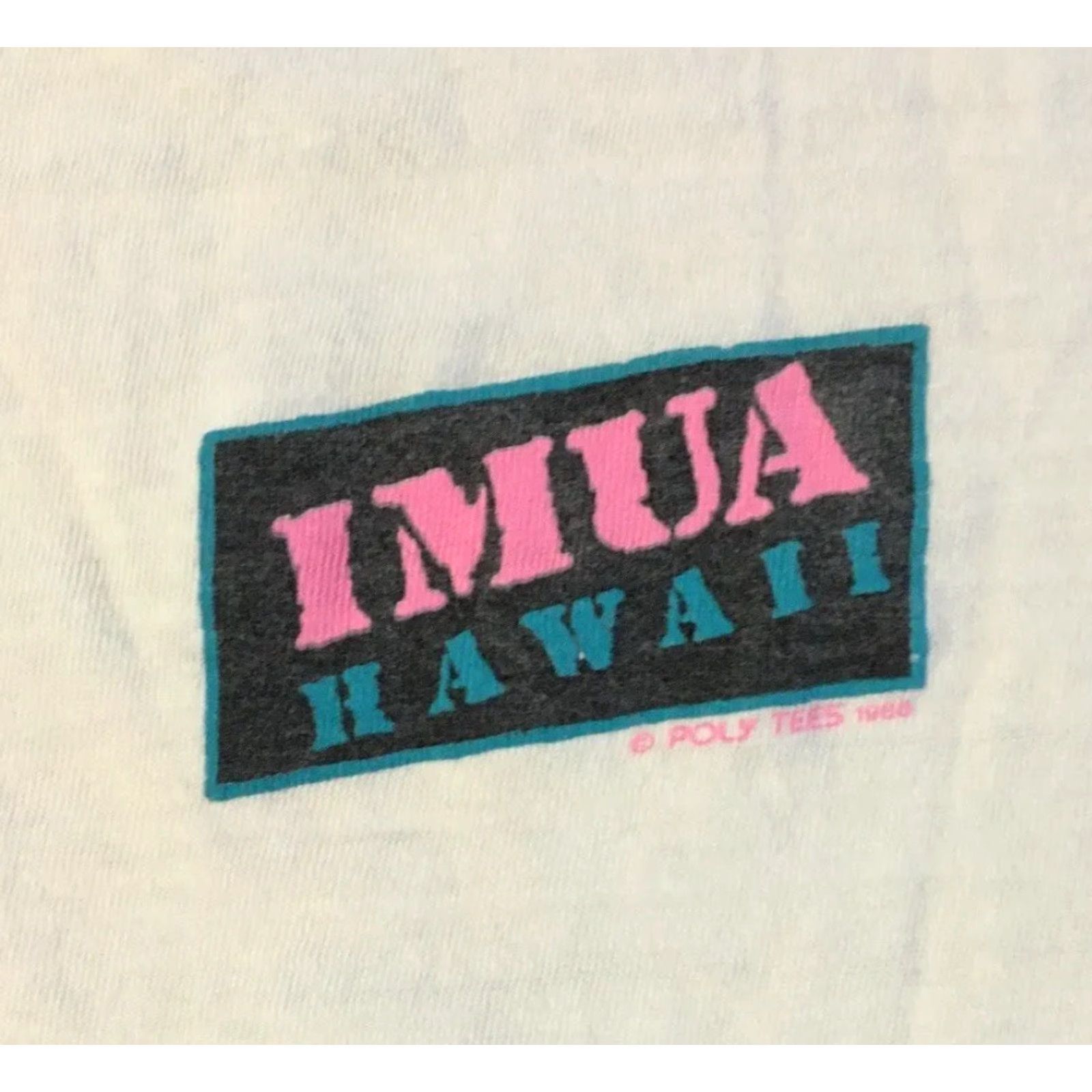Vintage VINTAGE 80s Stegosaurus Beer Hawaii Shirt Mens Small White Distressed Grunge Band Tee S M Beach Bar humor Size US S / EU 44-46 / 1 - 4 Thumbnail