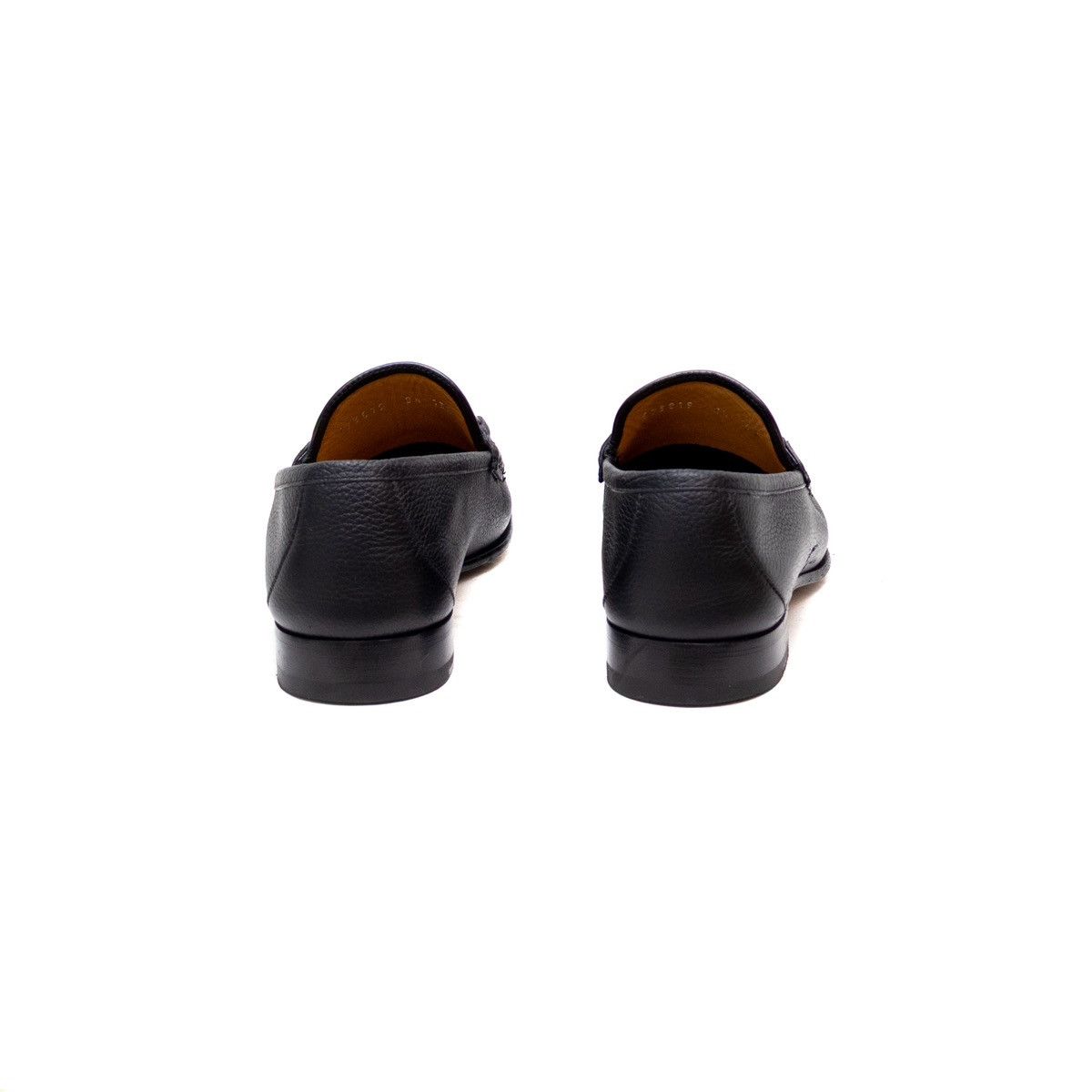 Designer × Gucci WEB Horse-bit Black Pebbled Leather Loafers Men’s Size 9.5us Size US 9.5 / EU 42-43 - 6 Thumbnail