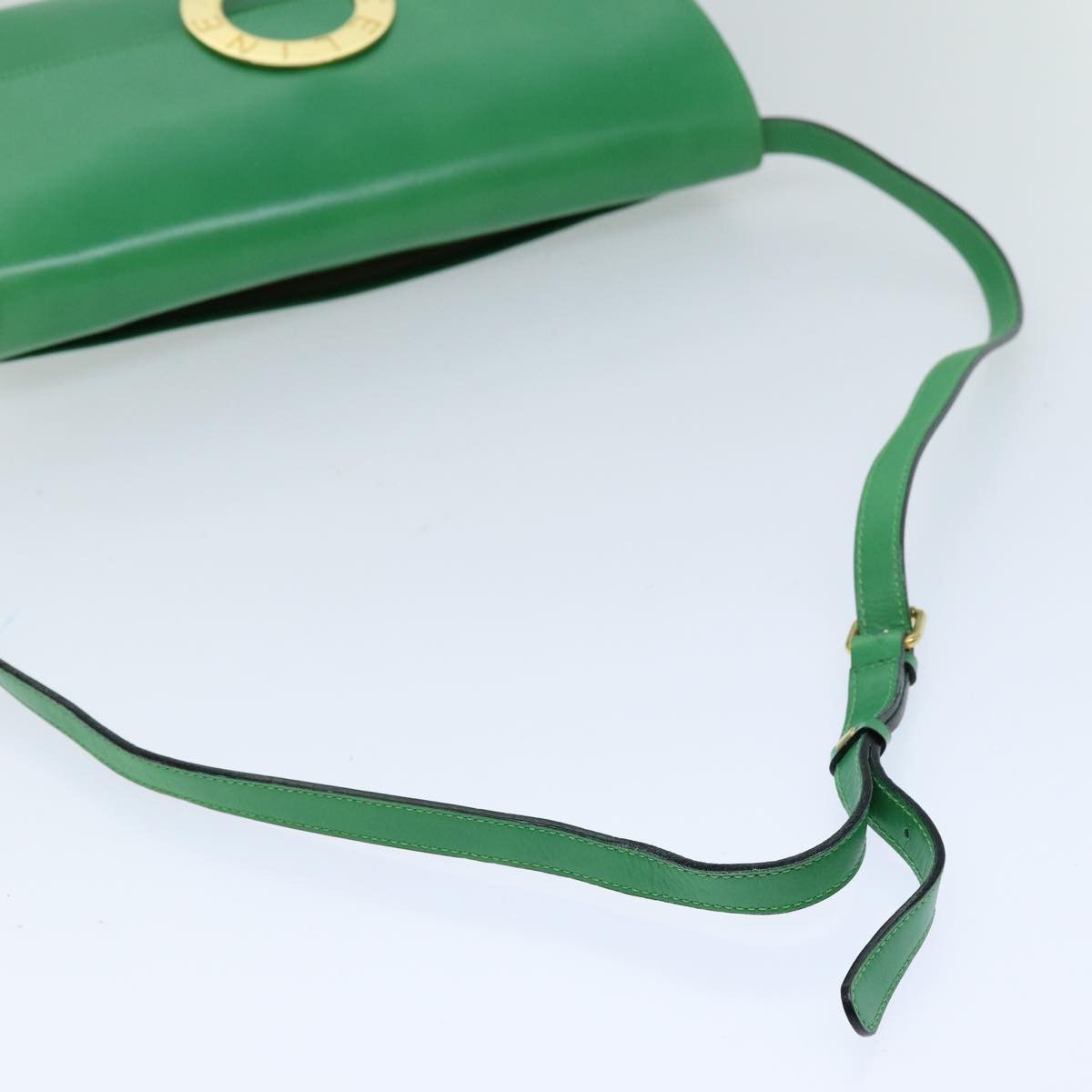 Celine CELINE Shoulder Bag Leather Green Size ONE SIZE - 7 Thumbnail