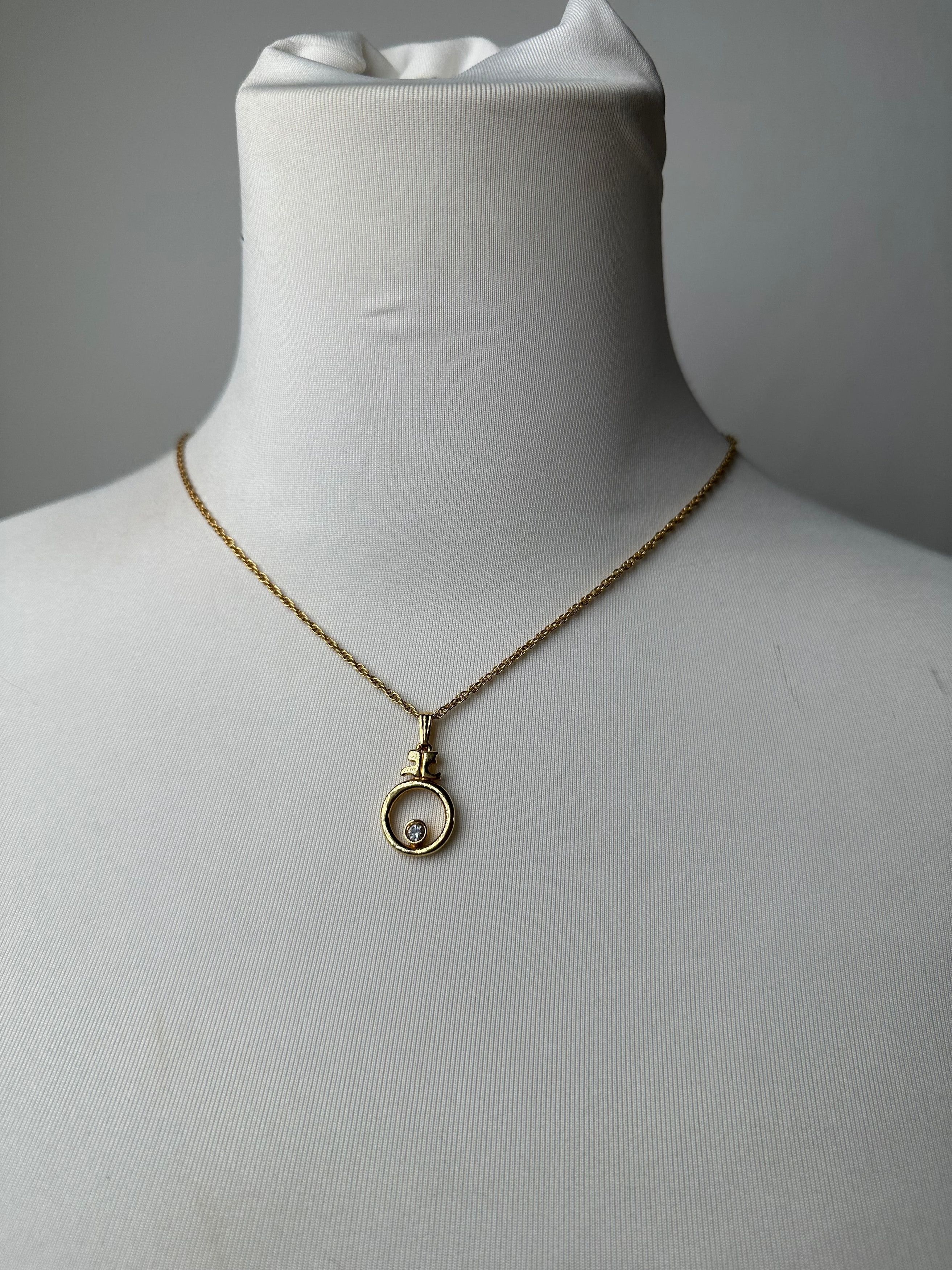 Courreges Vintage Gold Plated Collier Gold Size ONE SIZE - 1 Thumbnail