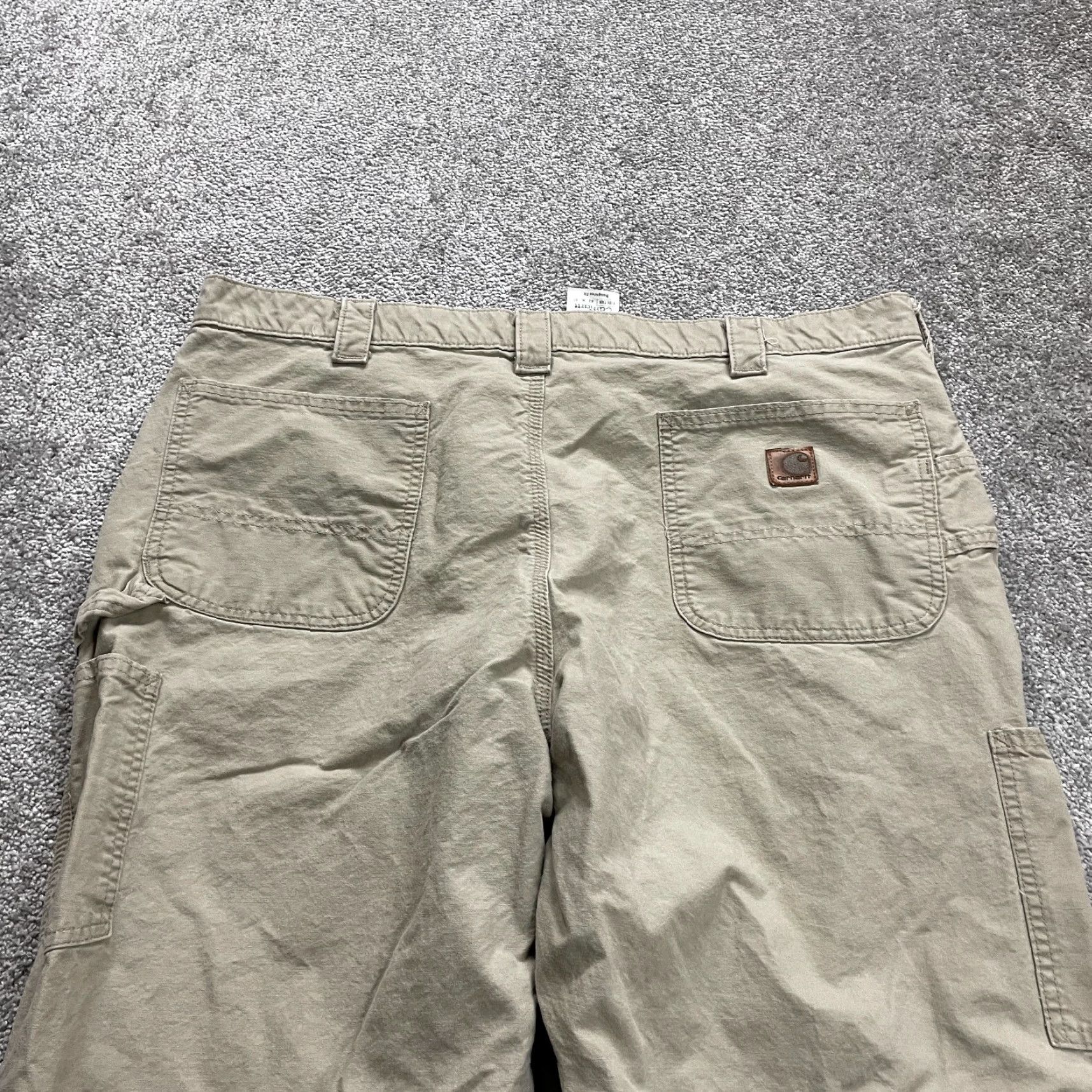 Carhartt VINTAGE Carhartt Workwear Pants Carpenter Fit Mens 42x30 Beige Cotton Straight Button Zipper Classic Size US 42 / EU 58 - 7 Thumbnail