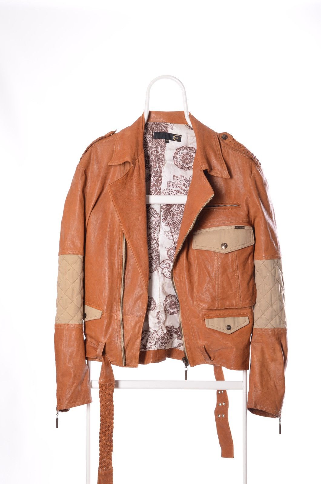 Just Cavalli Just Cavalli Perfecto Leather Aviator Jacket size M Size US M / EU 48-50 / 2 - 2 Thumbnail