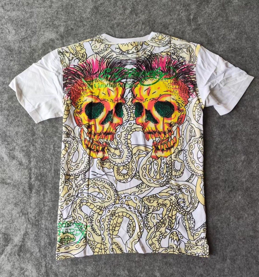 Ed Hardy ed hardy grunge skull tshirt Size US L / EU 52-54 / 3 - 3 Thumbnail