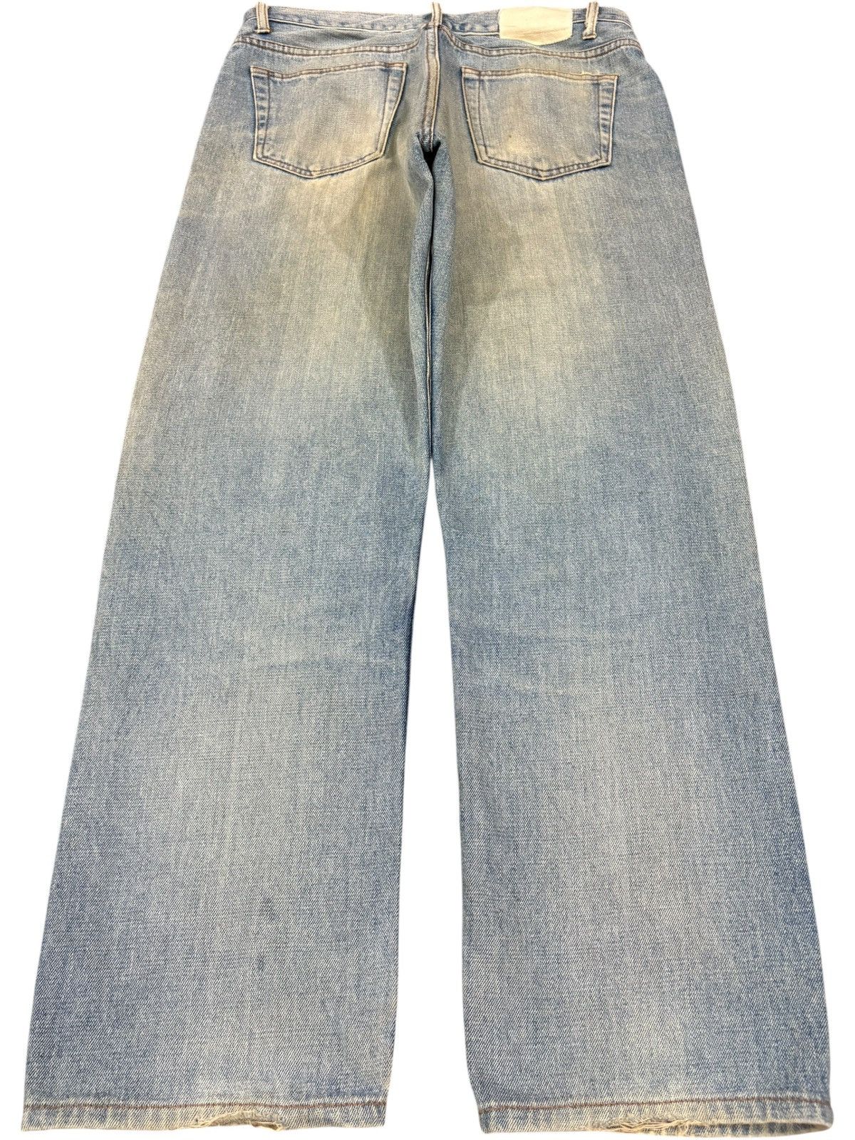Japanese Brand Vintage Japanese Brand Mud Wash Patches Loose Jeans Size US 32 / EU 48 - 2 Thumbnail