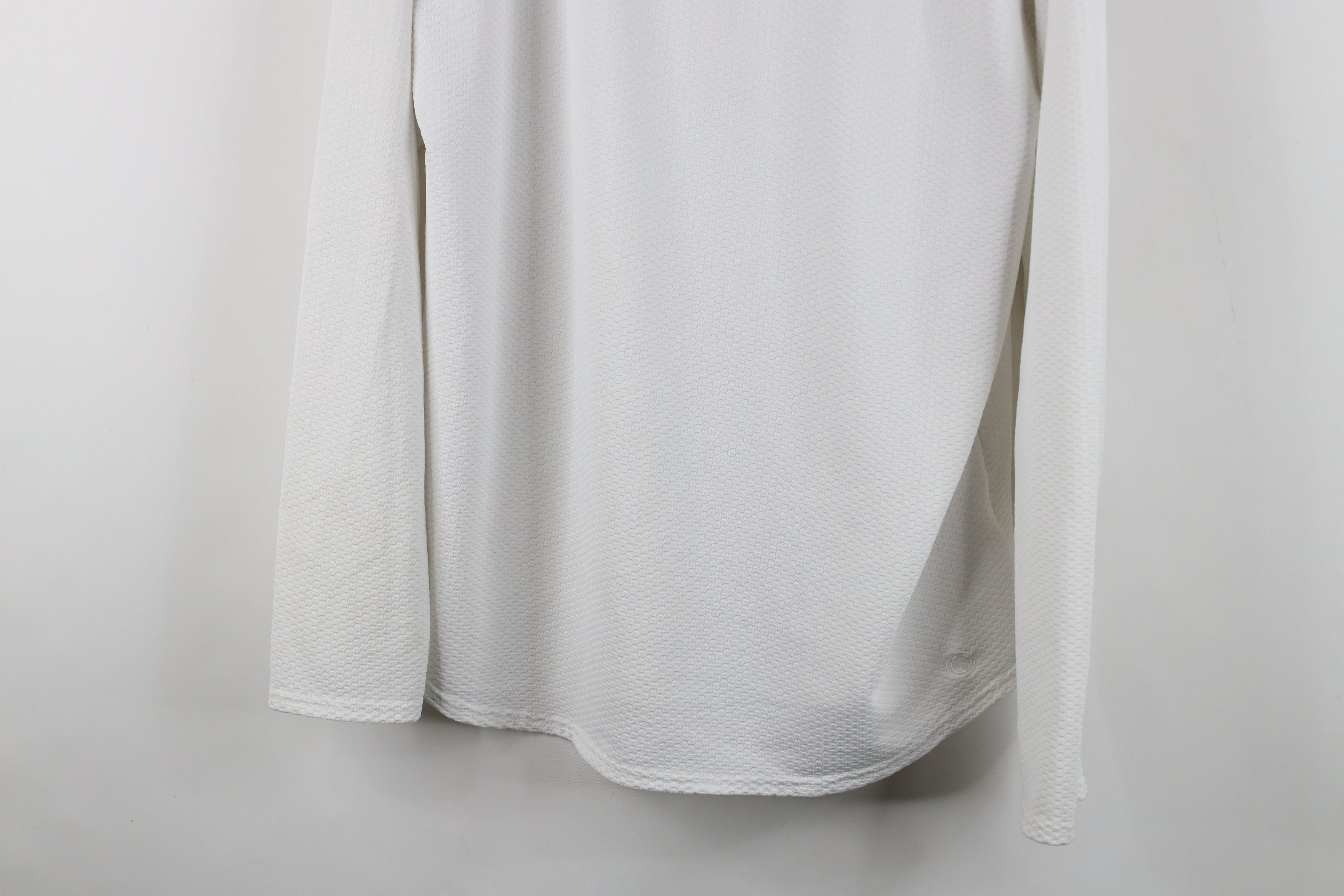 Nike × Vintage Vintage 90s Y2K Nike Sphere Mini Swoosh Thermal Knit T-Shirt Size US XL / EU 56 / 4 - 3 Thumbnail