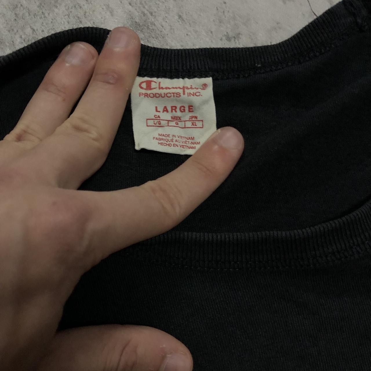 Champion Black Champion cotton t-shirt Size US L / EU 52-54 / 3 - 3 Thumbnail