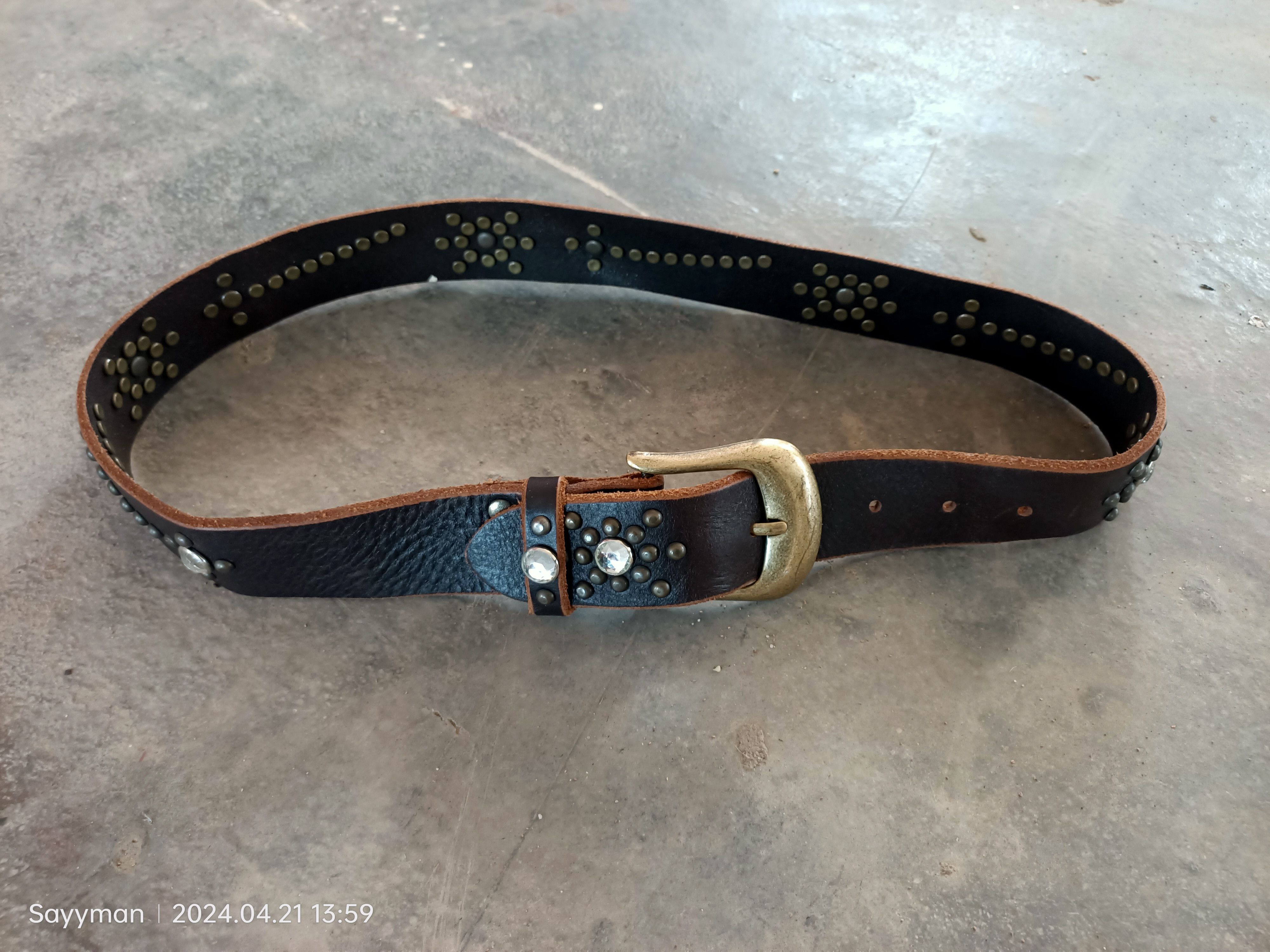 Hysteric Glamour × Japanese Brand Japan Studed jewel gemstones metal leather navajo disco belt Size ONE SIZE - 5 Thumbnail