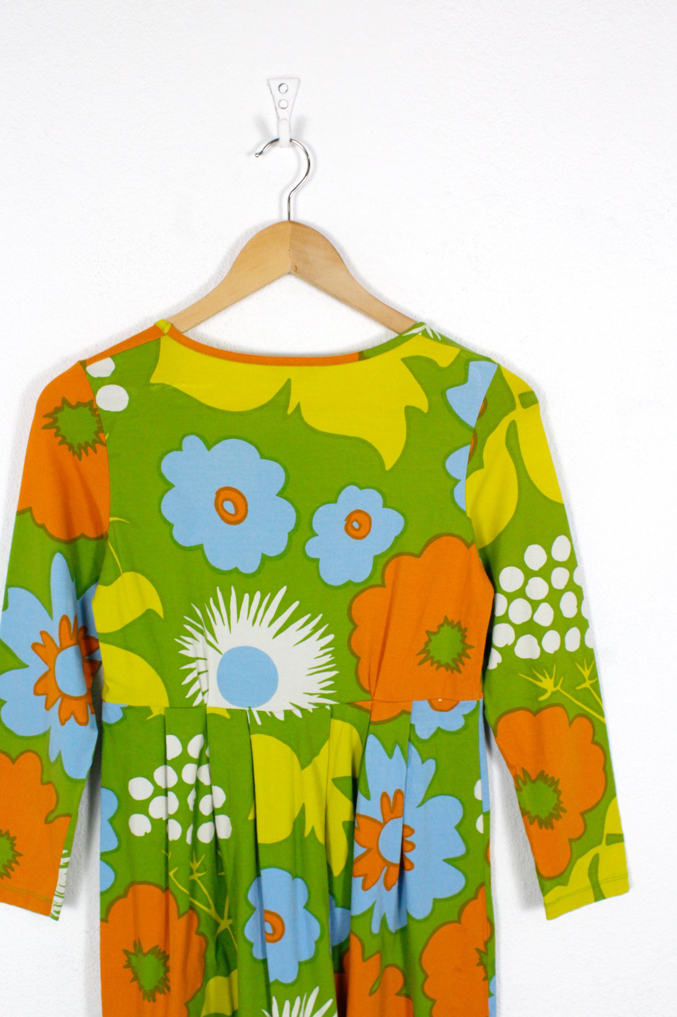Designer × Marimekko Marimekko Mika Piirainen Floral Dress Y2K S Size S / US 4 / IT 40 - 5 Thumbnail